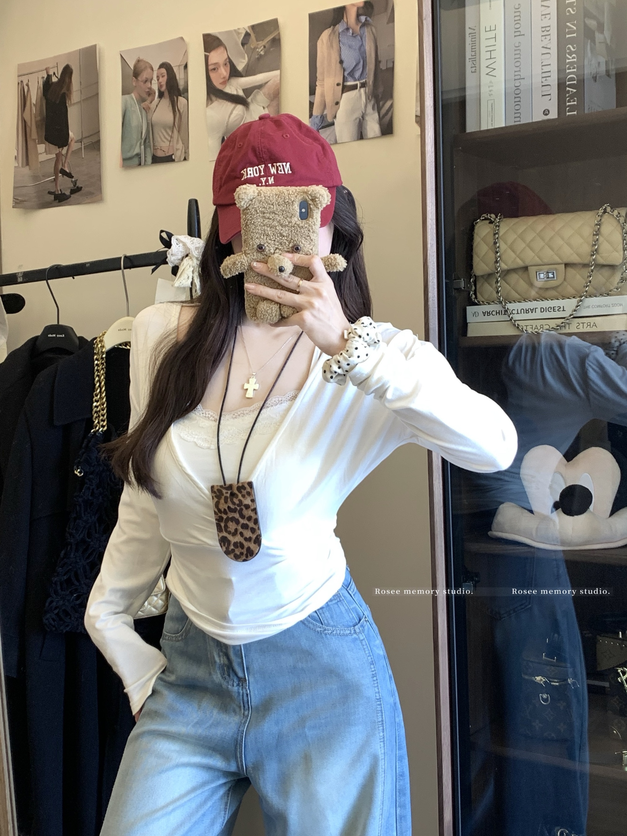 V-neck Lace Camisole Two-Piece Set - Y2K Spicy Girl Jazz Dance Outfit with Waist-Cinching Long Sleeve Top V-neck Lace Camisole Two-Piece Set - Y2K Spicy Girl Jazz Dance Outfit with Waist-Cinching Long Sleeve Top