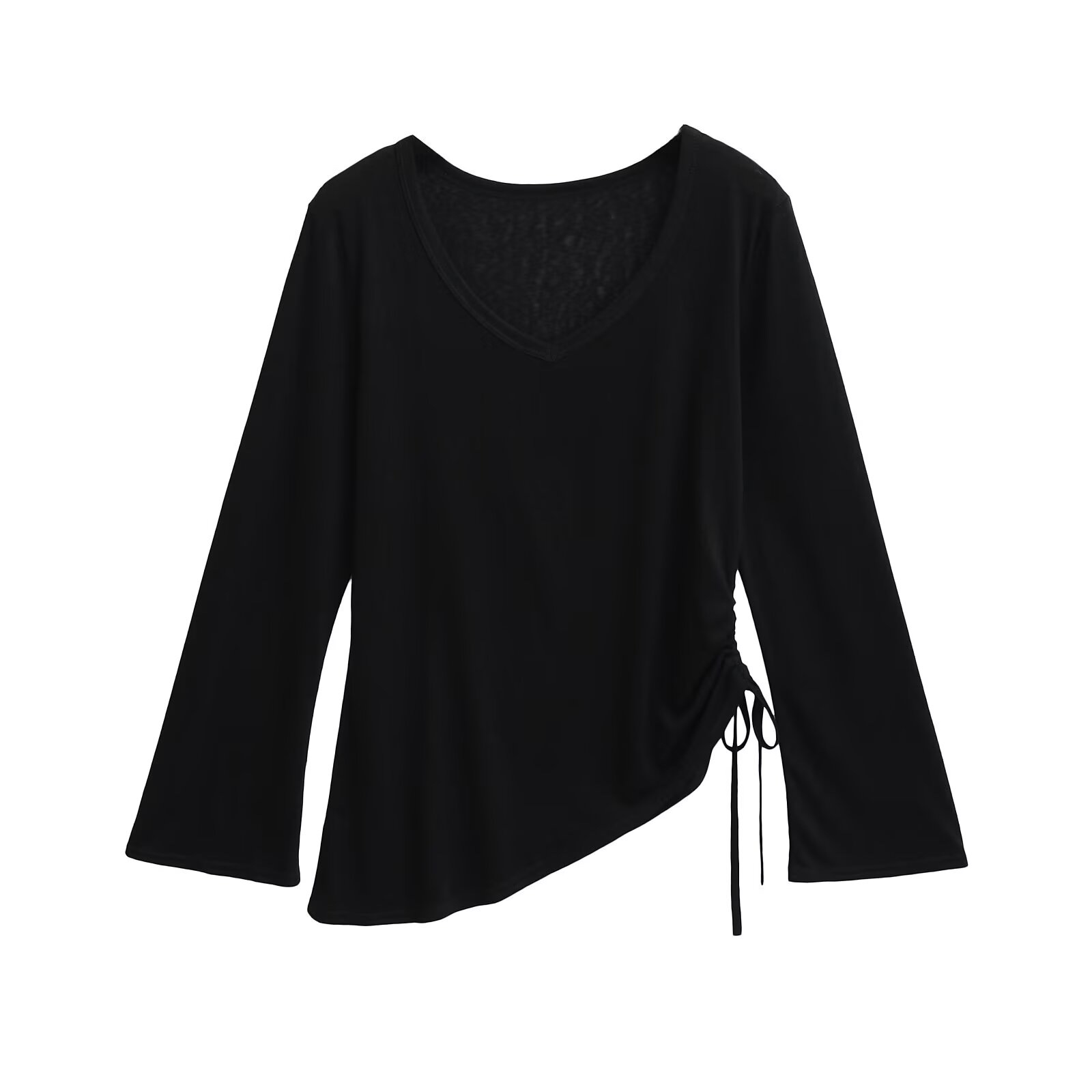 V-Neck Long Sleeve Sun Protection T-Shirt - Loose Slimming Pilates Cover-Up for Women - Stylish and Comfortable Sports Top V-Neck Long Sleeve Sun Protection T-Shirt - Loose Slimming Pilates Cover-Up for Women - Stylish and Comfortable Sports Top