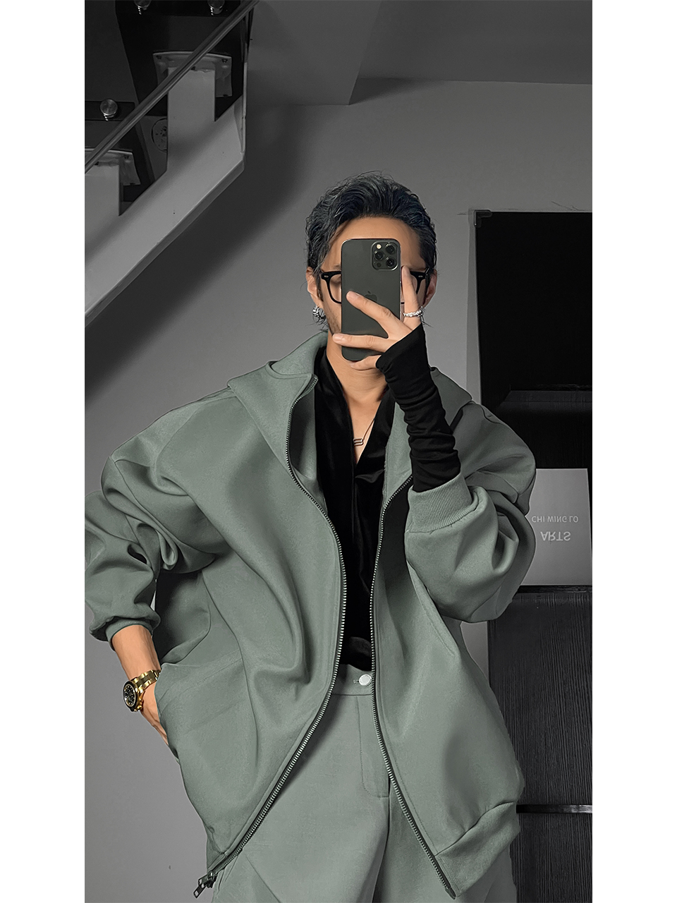 Vintage American Dragon Dadao Wide Hooded Jacket - Casual Autumn Zipper Hoodie for Sports and Streetwear Style