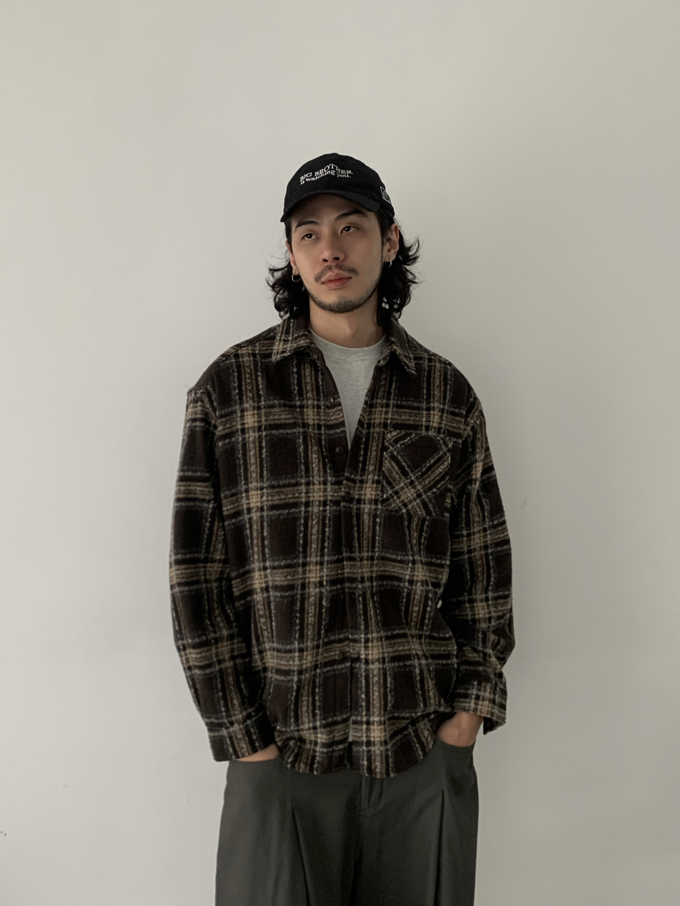 Vintage American Plaid Shirt Jacket for Unisex - Thick Brushed Warm Design, 90s Inspired, Casual Layering Piece Vintage American Plaid Shirt Jacket for Unisex - Thick Brushed Warm Design, 90s Inspired, Casual Layering Piece