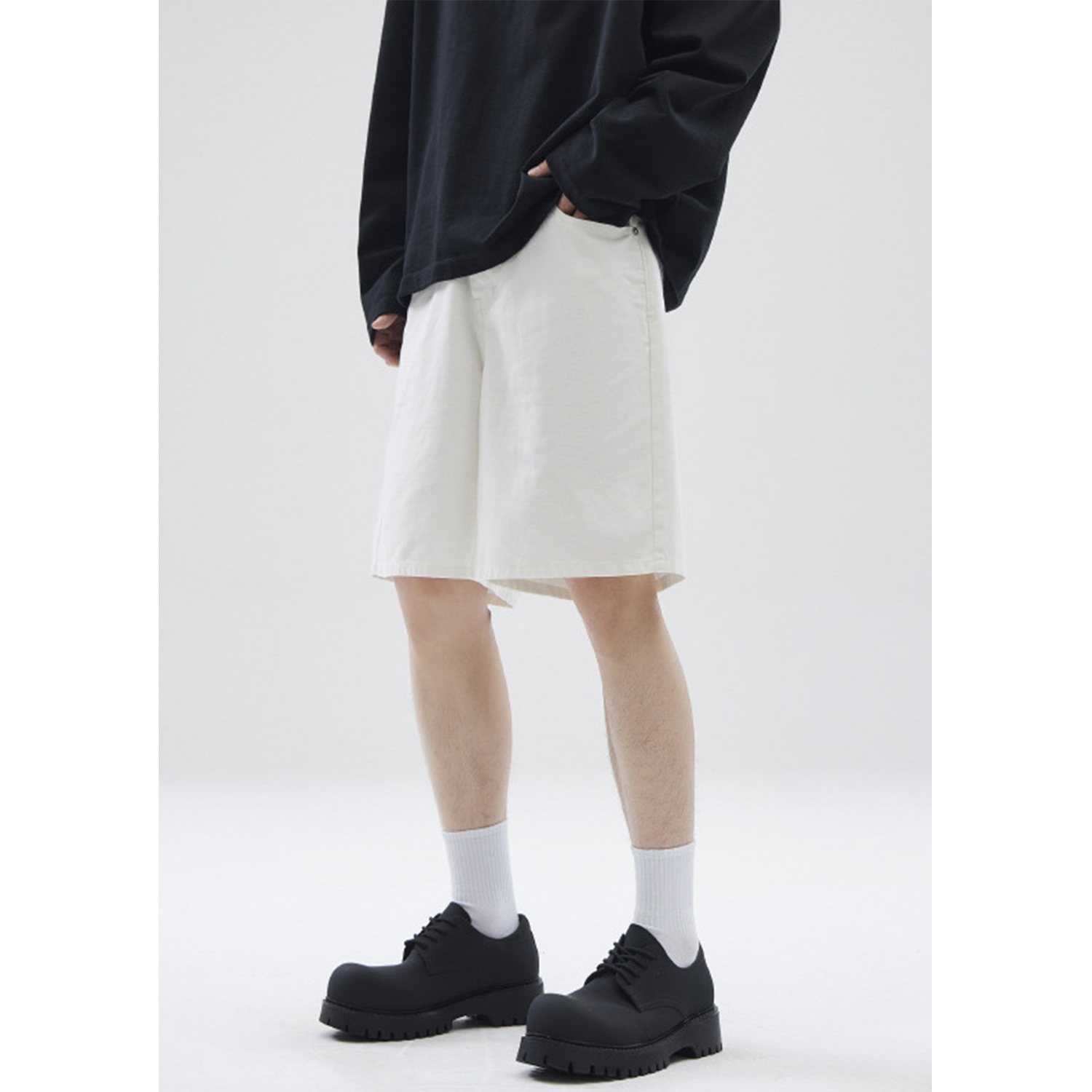 Vintage American Retro Summer Straight-Leg Five-Point Shorts for Men - Casual Versatile Niche Couples Style Vintage American Retro Summer Straight-Leg Five-Point Shorts for Men - Casual Versatile Niche Couples Style