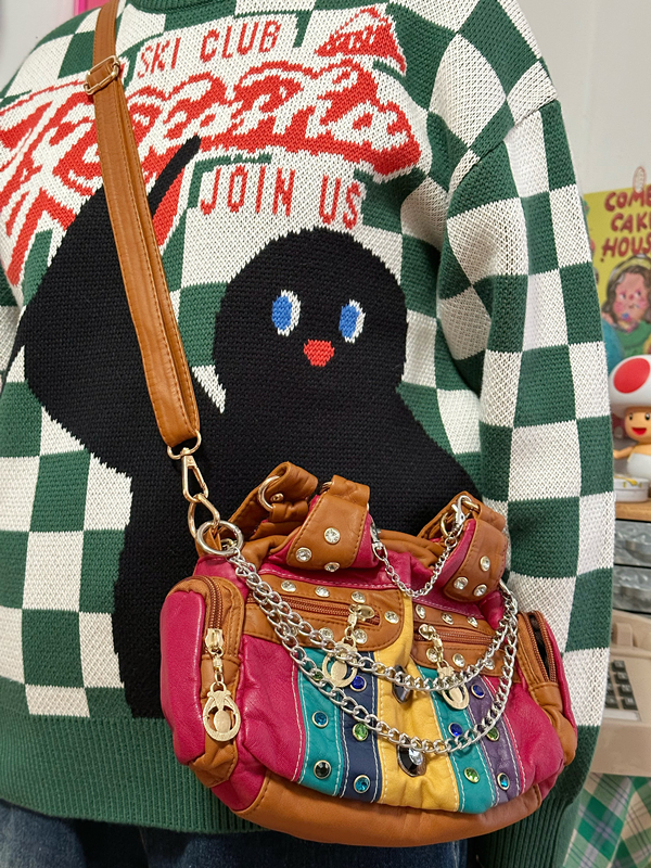 Vintage Casual Shoulder Crossbody Handbag for Women - Versatile Retro Tote Bag Perfect for Autumn and Winter Style