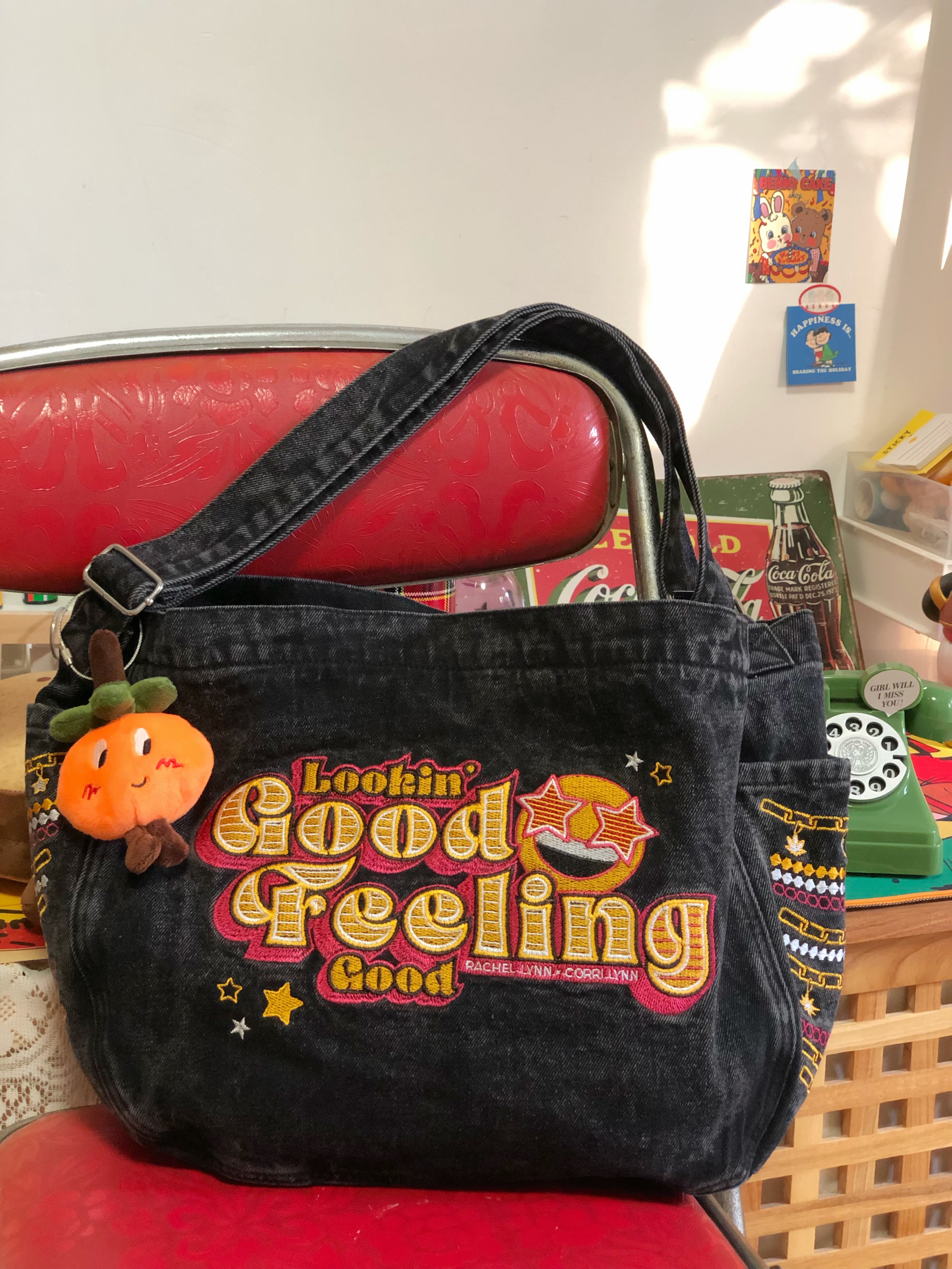 Vintage Denim Shoulder Crossbody Bag - Large Capacity Commuter Bag for Students, Versatile Spring and Summer Style Vintage Denim Shoulder Crossbody Bag - Large Capacity Commuter Bag for Students, Versatile Spring and Summer Style