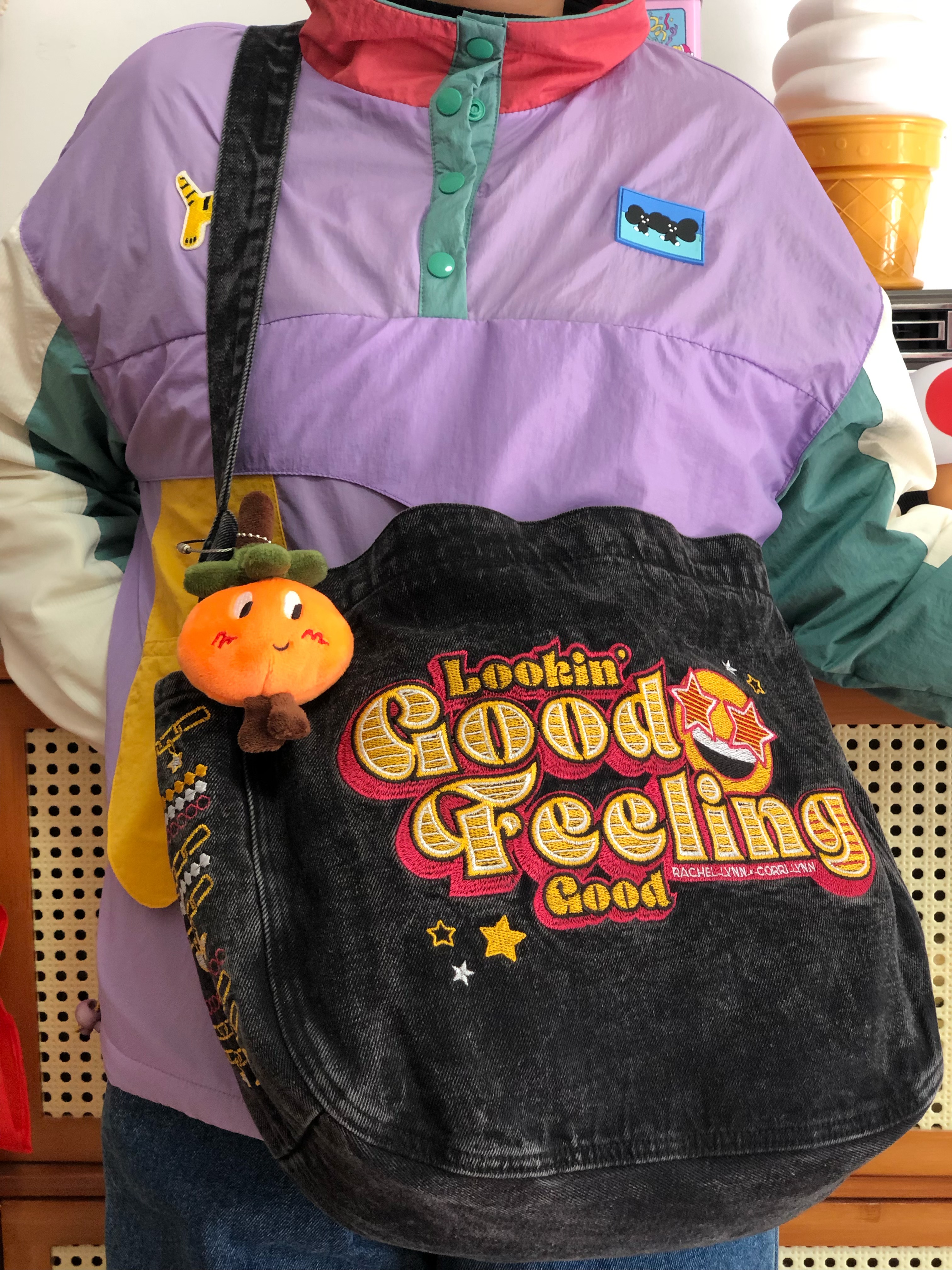 Vintage Denim Shoulder Crossbody Bag - Large Capacity Commuter Bag for Students, Versatile Spring and Summer Style