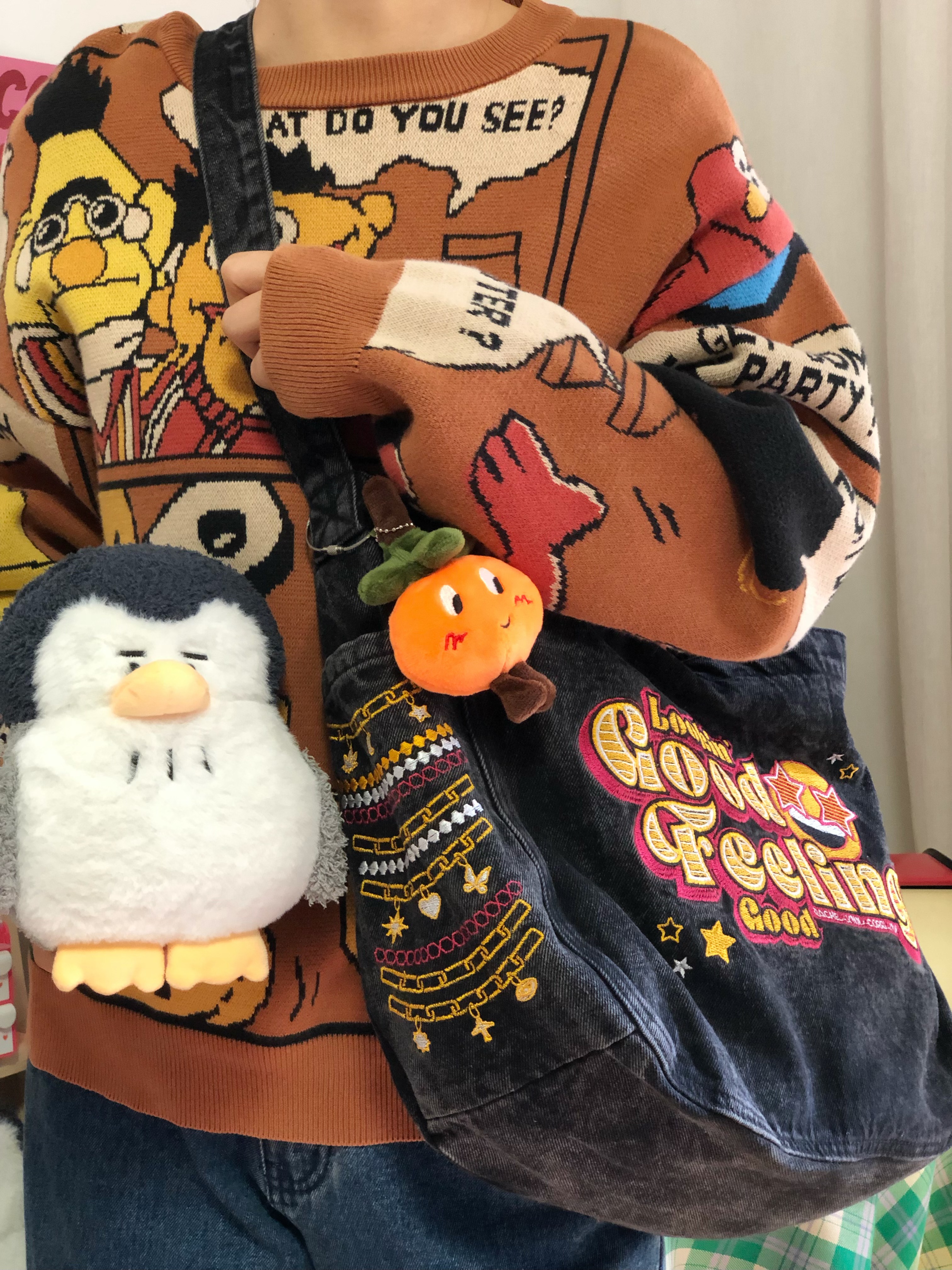 Vintage Denim Shoulder Crossbody Bag - Large Capacity Commuter Bag for Students, Versatile Spring and Summer Style Vintage Denim Shoulder Crossbody Bag - Large Capacity Commuter Bag for Students, Versatile Spring and Summer Style