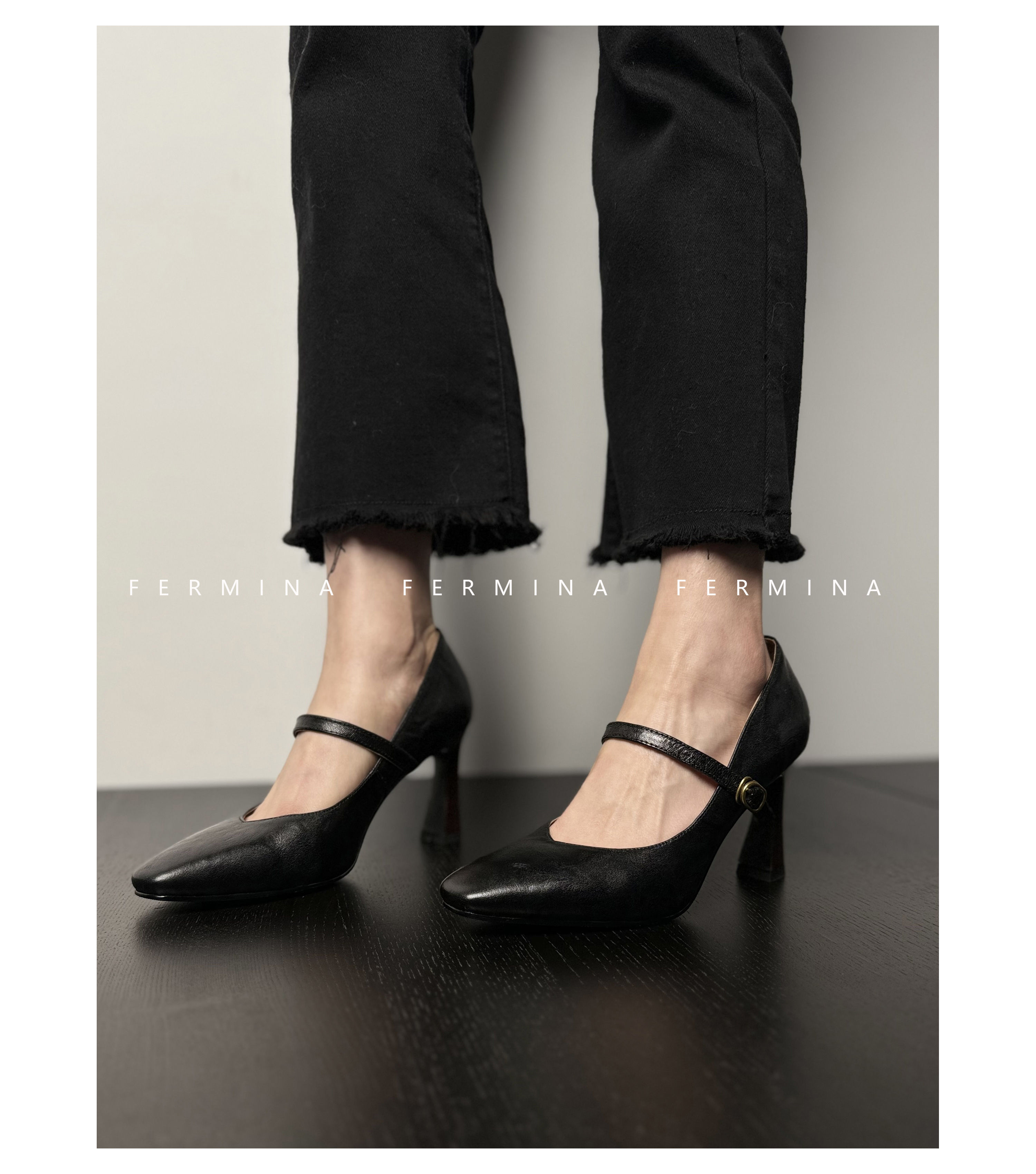 Vintage French High Heel Thin Strap Mary Jane Shoes - Elegant Flats for Spring 2024, Chic Retro Style