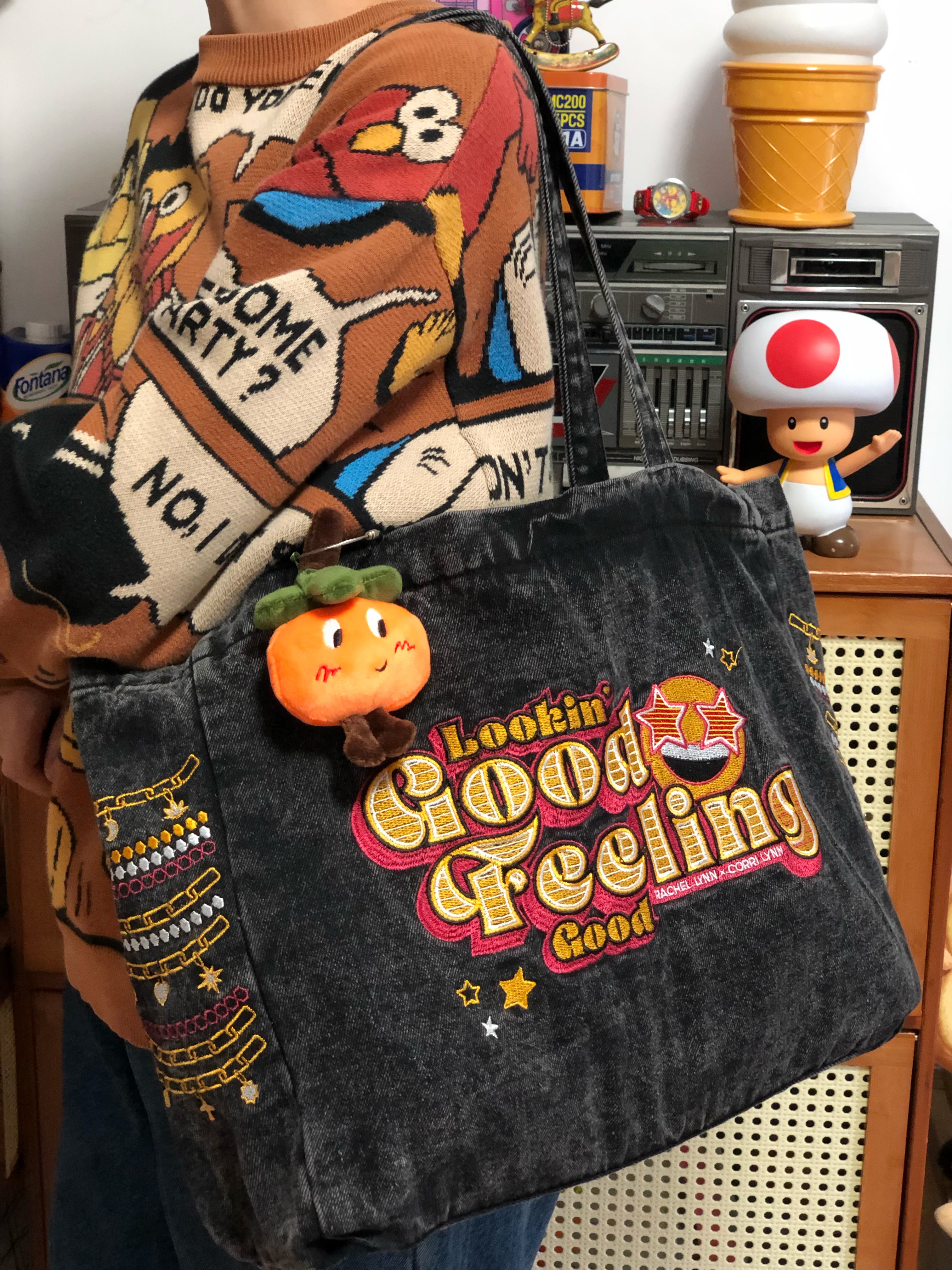 Vintage Korean-Style Denim Shoulder Bag - Retro Large Capacity Commuter Tote for Spring/Summer Students Vintage Korean-Style Denim Shoulder Bag - Retro Large Capacity Commuter Tote for Spring/Summer Students