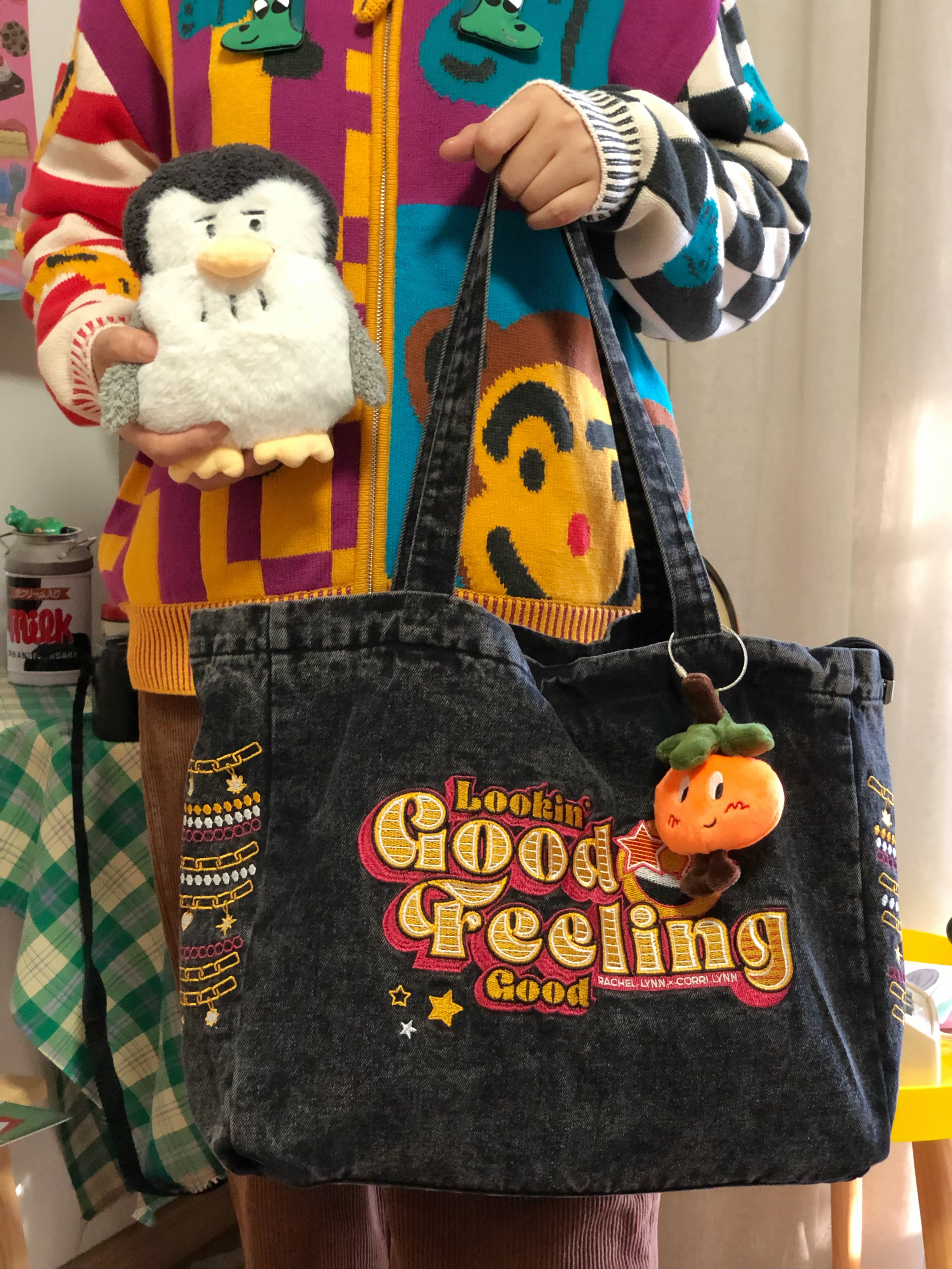 Vintage Korean-Style Denim Shoulder Bag - Retro Large Capacity Commuter Tote for Spring/Summer Students