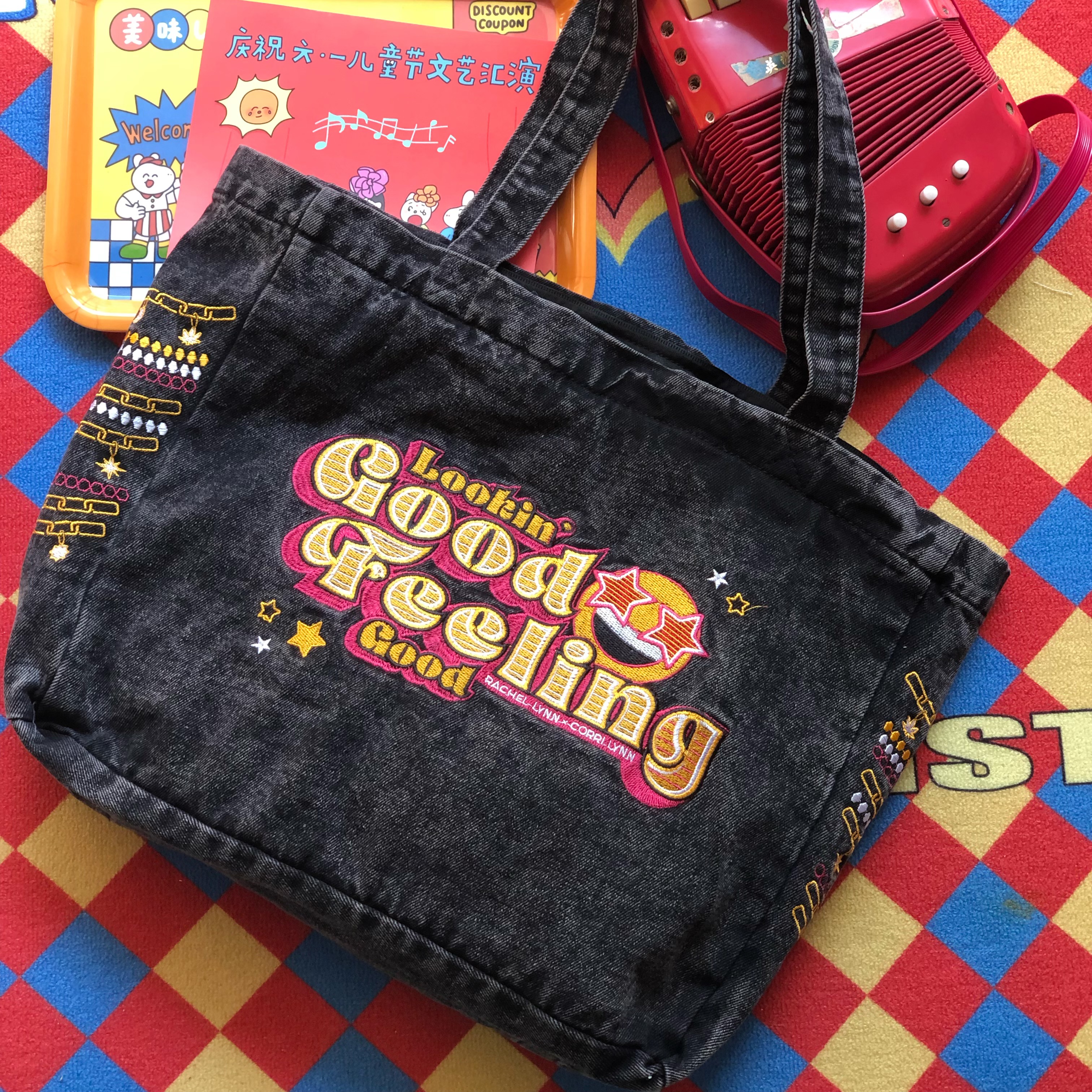 Vintage Korean-Style Denim Shoulder Bag - Retro Large Capacity Commuter Tote for Spring/Summer Students