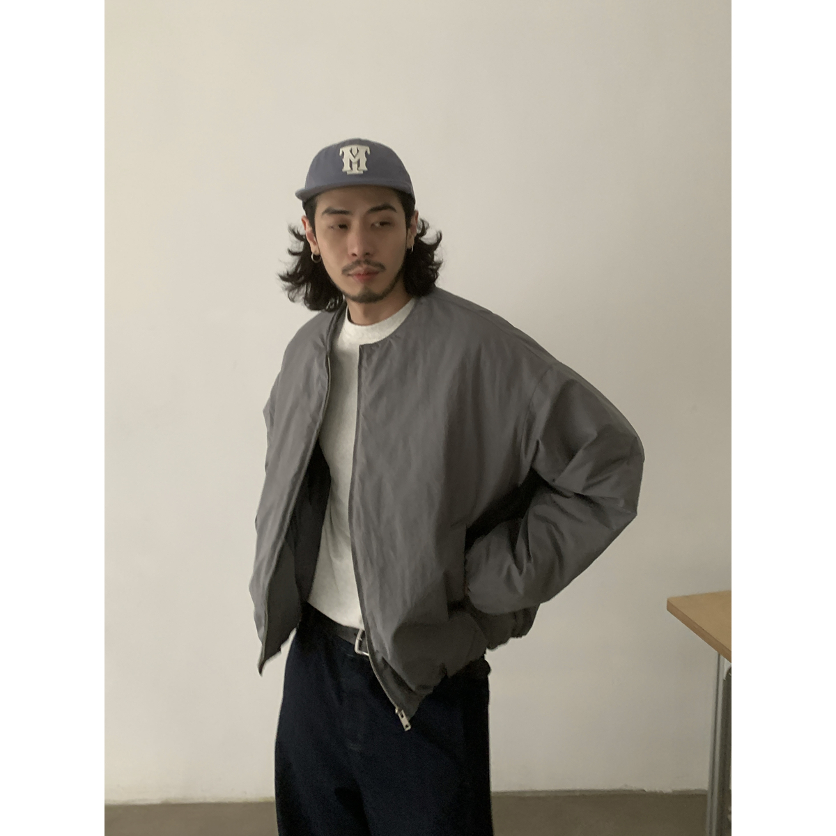 Vintage Oversized Cotton Jacket for Men & Women - Quilted Zip-Up Coat in Japanese Style for Trendy Winter Fashion