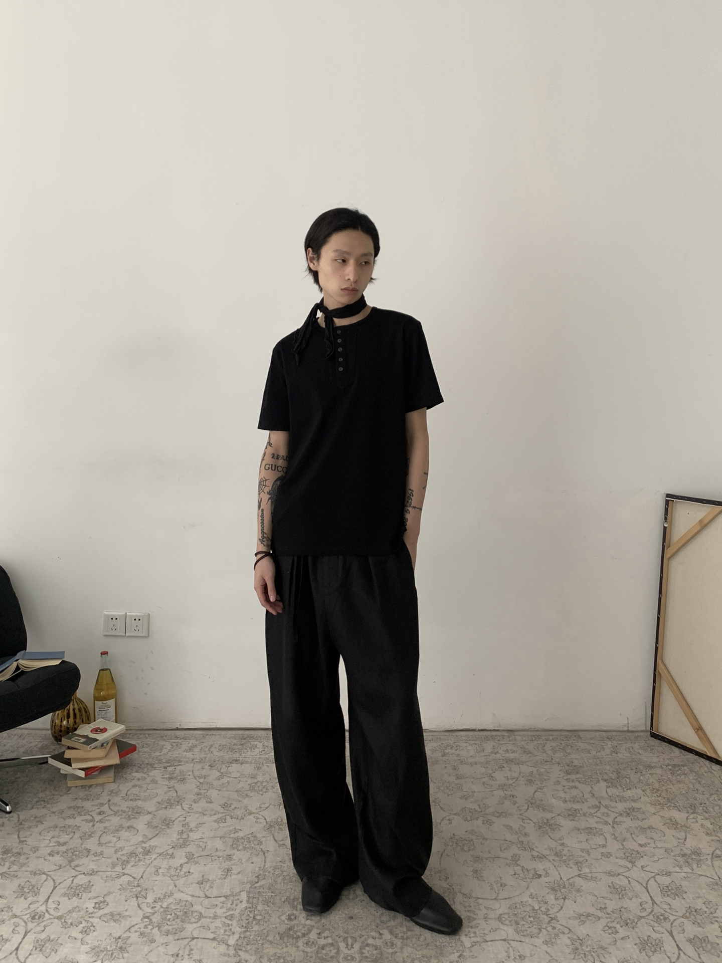 Vintage Patchwork Henley Short Sleeve T-Shirt for Men and Women, Cleanfit Loose Casual Top, Retro Commuter Style Vintage Patchwork Henley Short Sleeve T-Shirt for Men and Women, Cleanfit Loose Casual Top, Retro Commuter Style