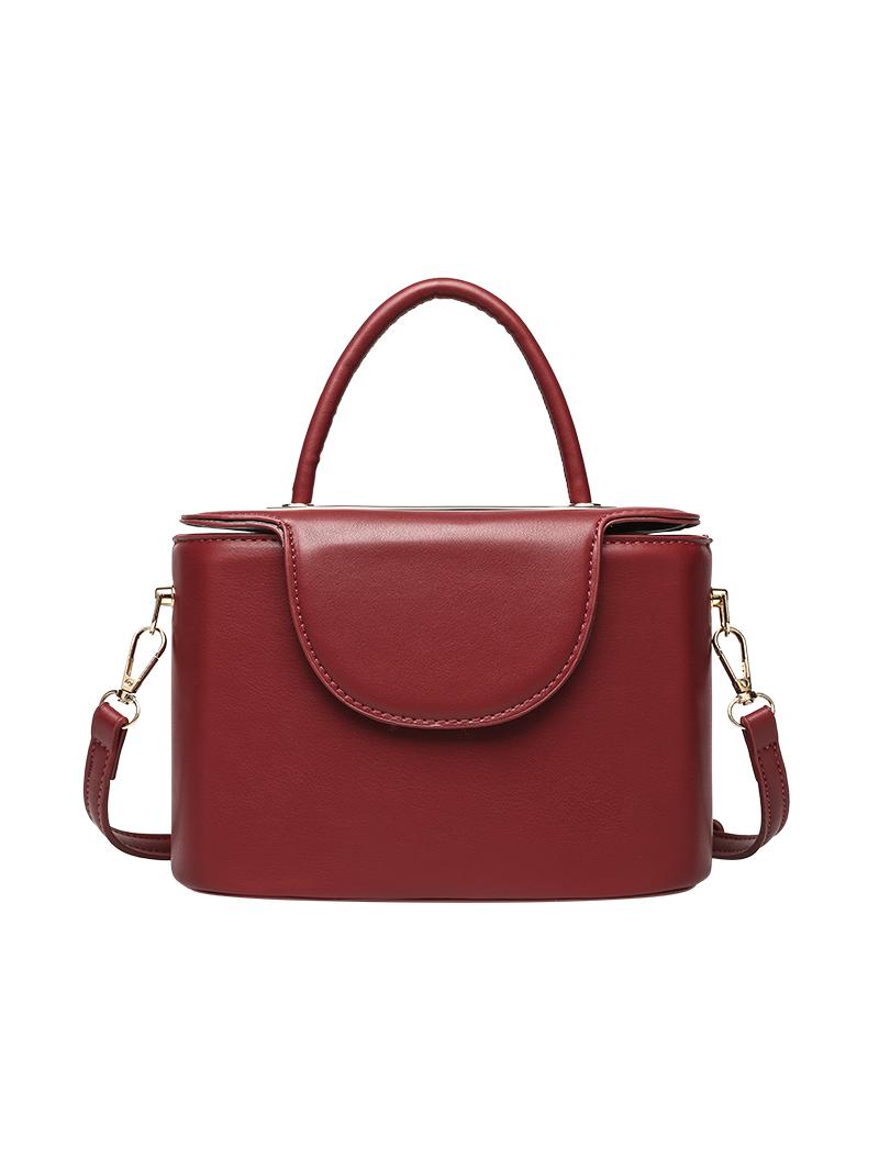 Vintage Red Bucket Handbag for Women - 2025 Small Niche Design Fashion Shoulder & Crossbody Bag Vintage Red Bucket Handbag for Women - 2025 Small Niche Design Fashion Shoulder & Crossbody Bag