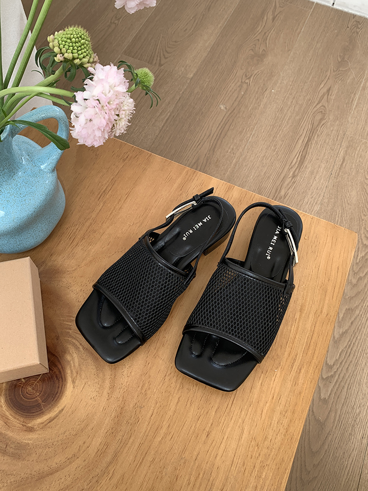 Vintage Roman Sandals for Women, One-Strap Square Toe, 2025 Summer Style, Perfect for Skirts, Chic and Elegant Footwear Vintage Roman Sandals for Women, One-Strap Square Toe, 2025 Summer Style, Perfect for Skirts, Chic and Elegant Footwear