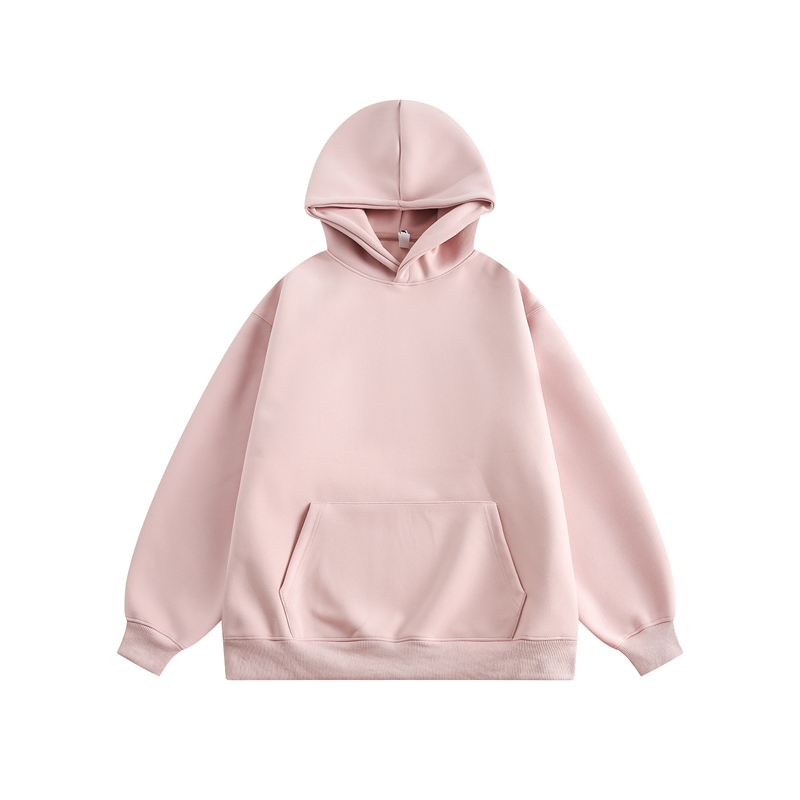 Vintage Solid Color Heavyweight Hoodie for Women - Loose Casual Sweatshirt for Spring and Autumn, 90s Inspired Fashion