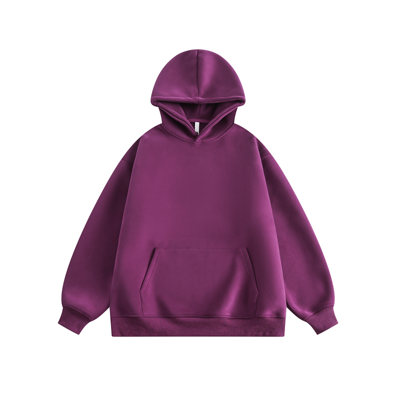 Vintage Solid Color Heavyweight Hoodie for Women - Loose Casual Sweatshirt for Spring and Autumn, 90s Inspired Fashion