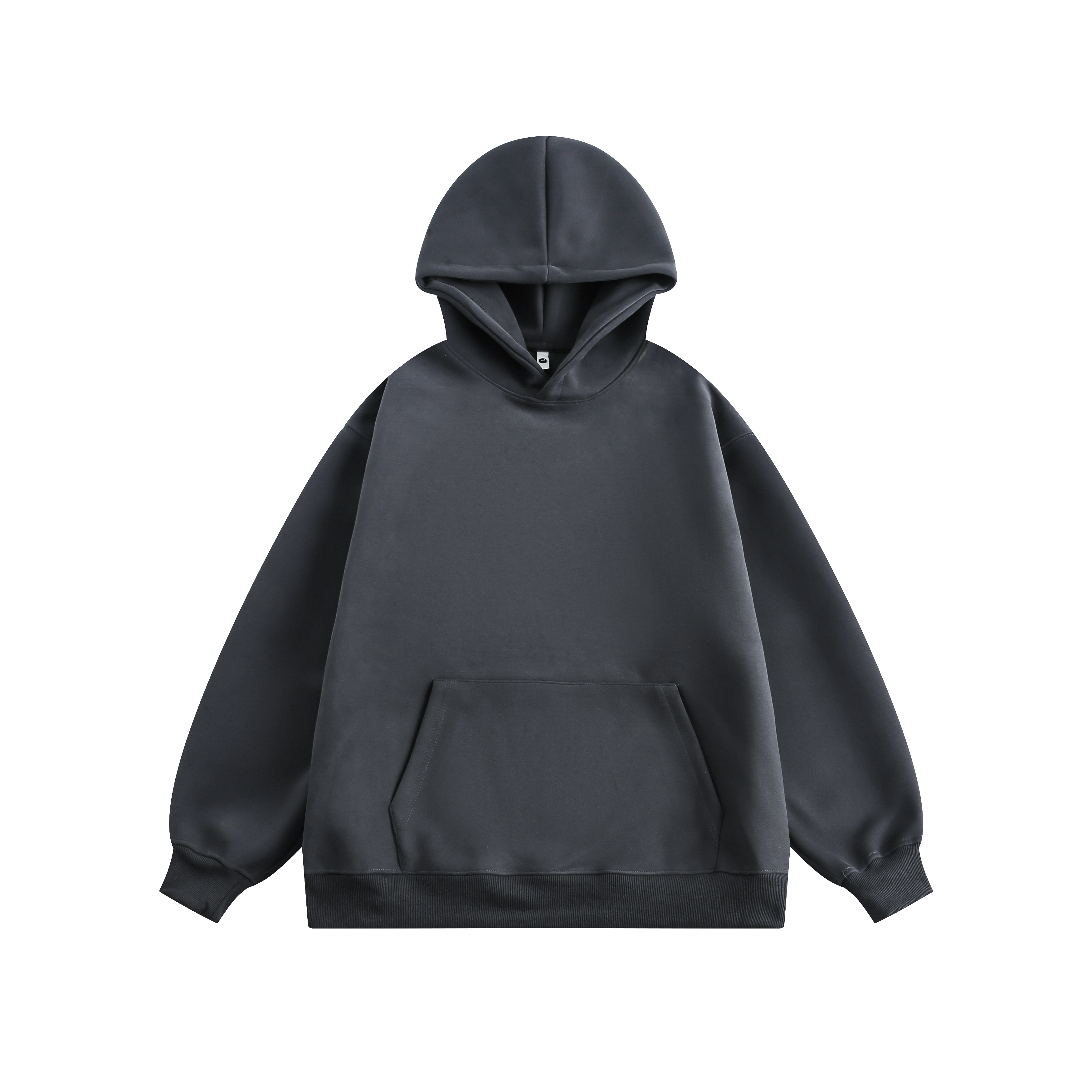 Vintage Solid Color Heavyweight Hoodie for Women - Loose Casual Sweatshirt for Spring and Autumn, 90s Inspired Fashion