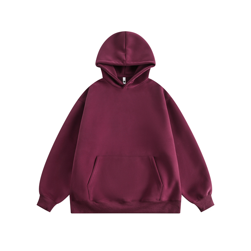 Vintage Solid Color Heavyweight Hoodie for Women - Loose Casual Sweatshirt for Spring and Autumn, 90s Inspired Fashion