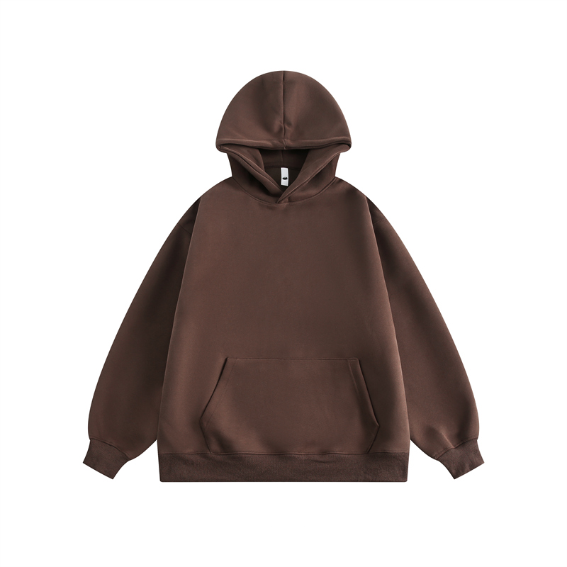 Vintage Solid Color Heavyweight Hoodie for Women - Loose Casual Sweatshirt for Spring and Autumn, 90s Inspired Fashion