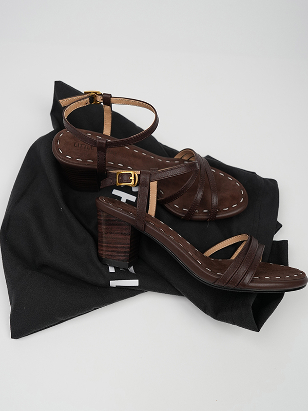 Vintage-Style Open-Toe Sandals for Women, Chunky Mid-Heel Retro Shoes, Backless Summer Commuter Footwear Vintage-Style Open-Toe Sandals for Women, Chunky Mid-Heel Retro Shoes, Backless Summer Commuter Footwear