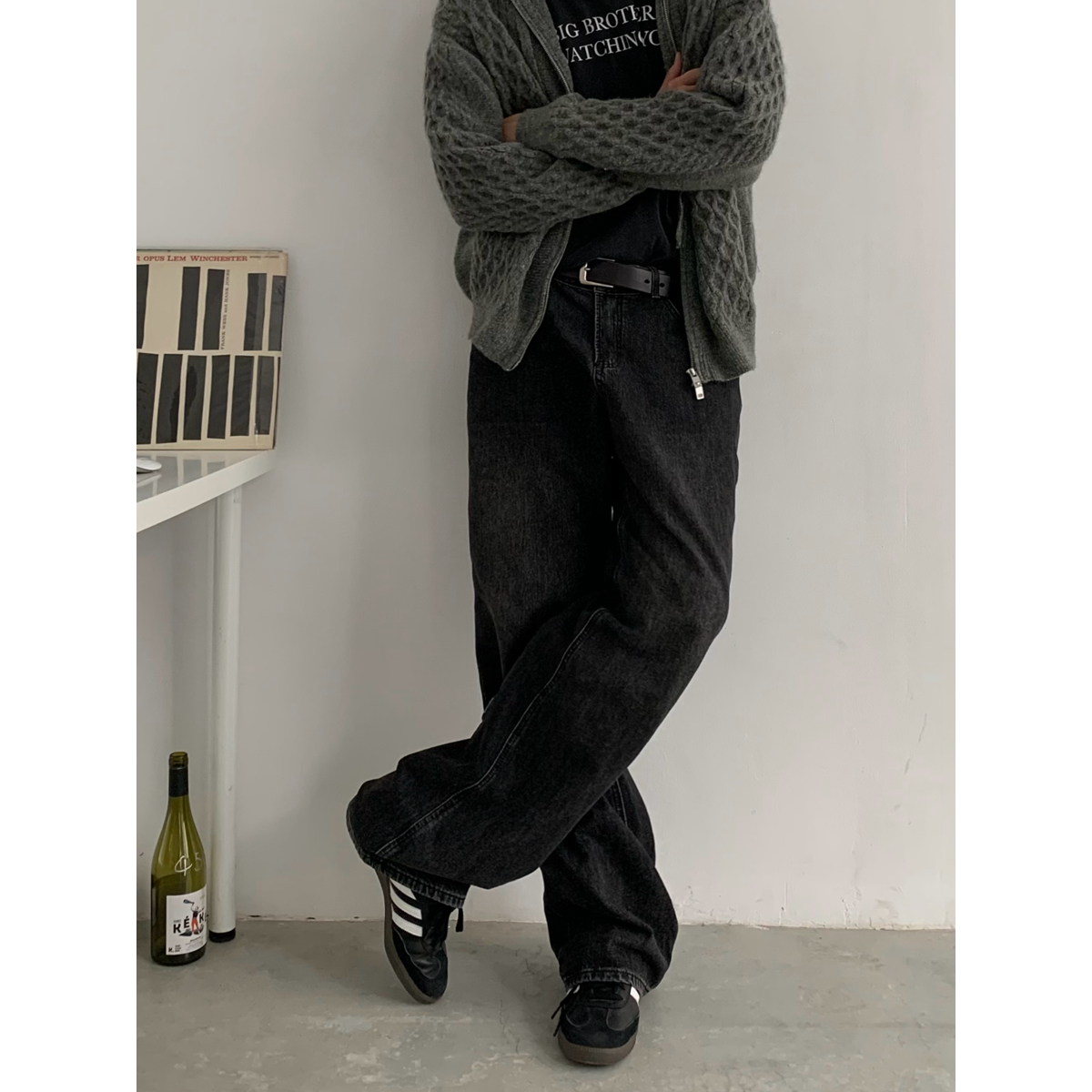 Vintage Washed Clean Fit Straight Loose Casual Streetwear Long Pants for Men - American Style, Retro Fashion, Comfortable Fit Vintage Washed Clean Fit Straight Loose Casual Streetwear Long Pants for Men - American Style, Retro Fashion, Comfortable Fit