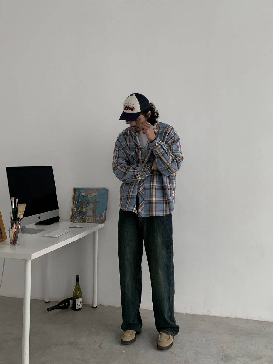 Vintage Washed Clean Fit Straight Loose Casual Streetwear Long Pants for Men - American Style, Retro Fashion, Comfortable Fit Vintage Washed Clean Fit Straight Loose Casual Streetwear Long Pants for Men - American Style, Retro Fashion, Comfortable Fit