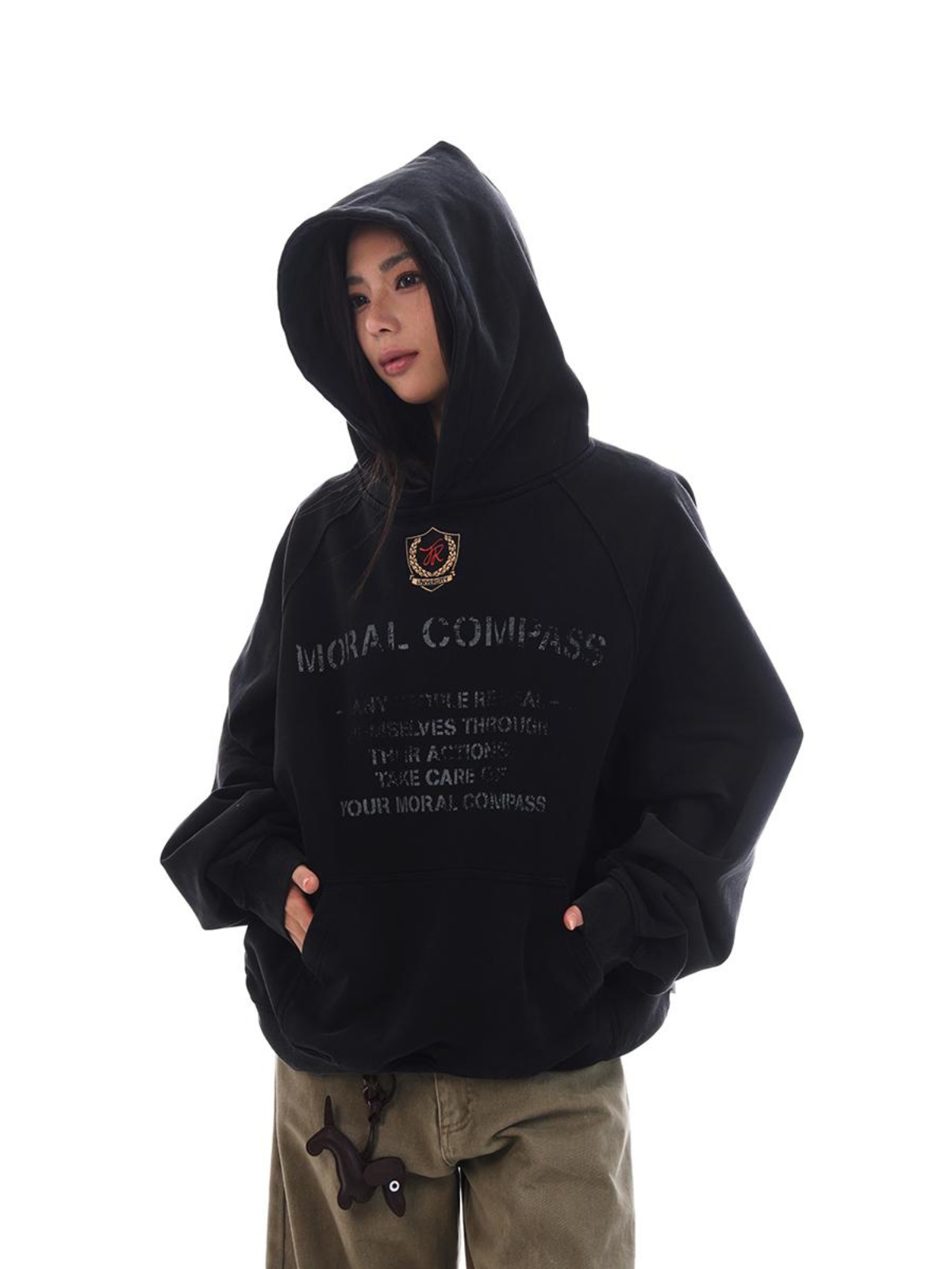 Vintage Washed Distressed Oversized Hoodie Jacket for Unisex - Trendy Versatile Casual Layering Essential