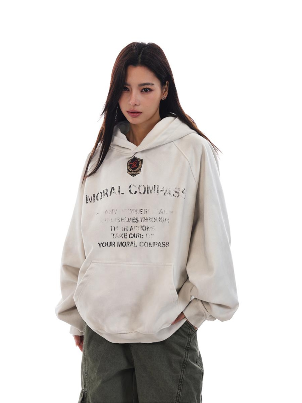 Vintage Washed Distressed Oversized Hoodie Jacket for Unisex - Trendy Versatile Casual Layering Essential Vintage Washed Distressed Oversized Hoodie Jacket for Unisex - Trendy Versatile Casual Layering Essential