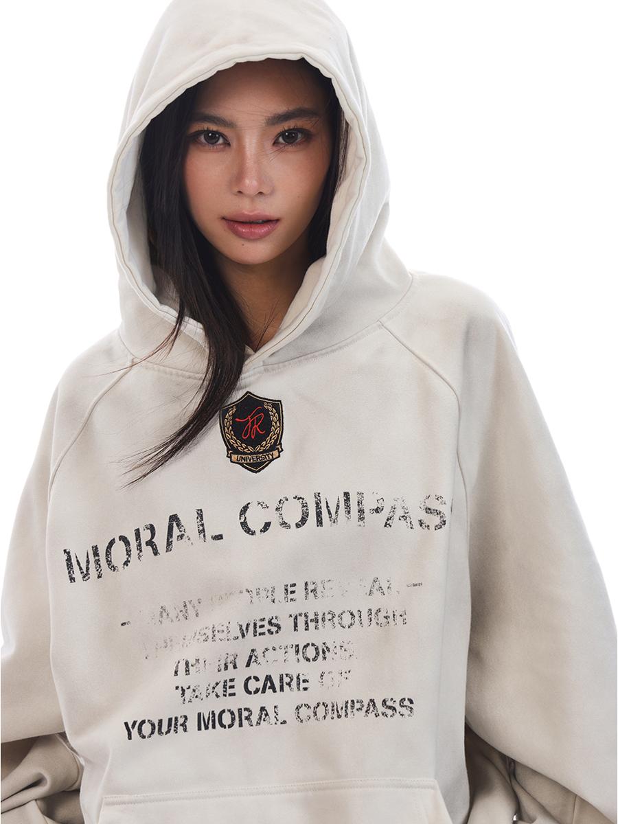 Vintage Washed Distressed Oversized Hoodie Jacket for Unisex - Trendy Versatile Casual Layering Essential Vintage Washed Distressed Oversized Hoodie Jacket for Unisex - Trendy Versatile Casual Layering Essential