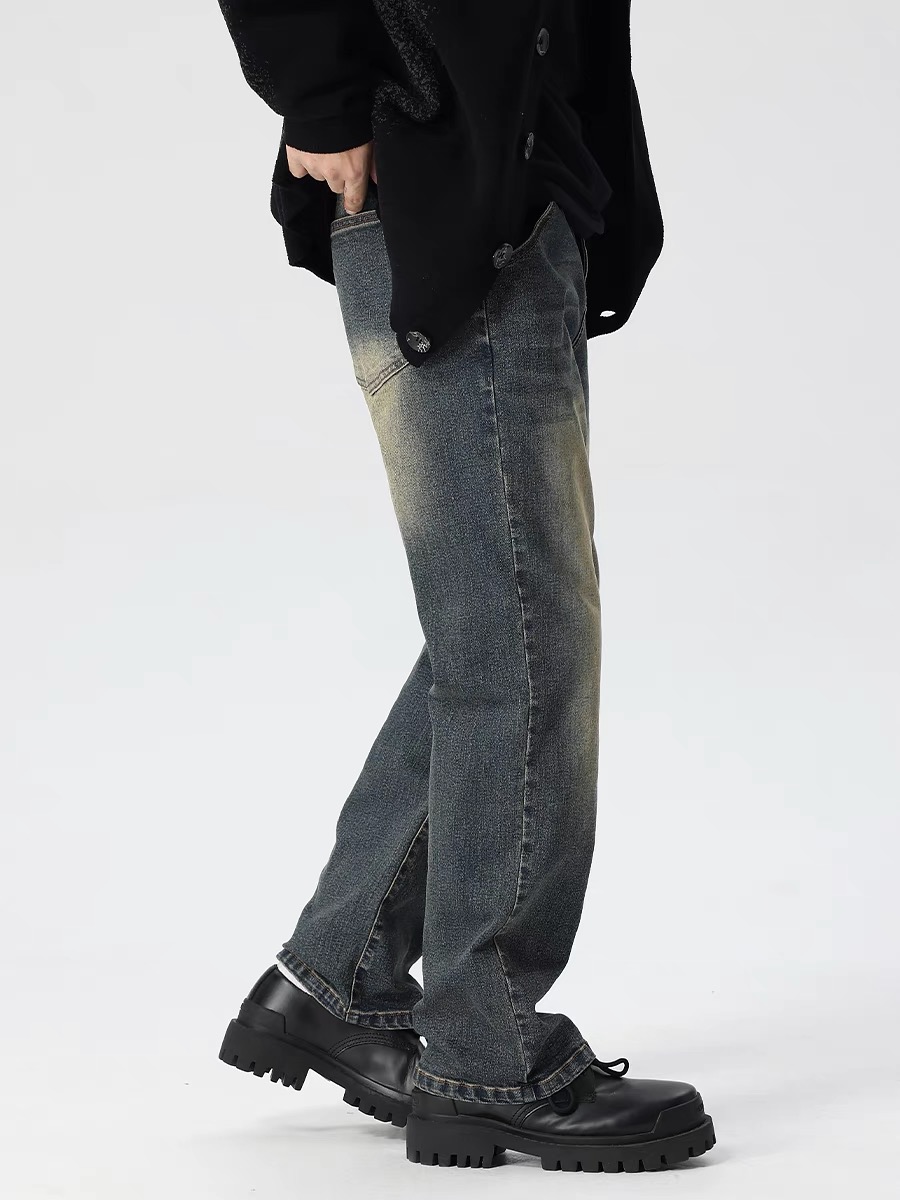 Vintage Washed Loose Straight Casual Men's Long Pants - American 90s Style Pilot Vibe Trousers Vintage Washed Loose Straight Casual Men's Long Pants - American 90s Style Pilot Vibe Trousers