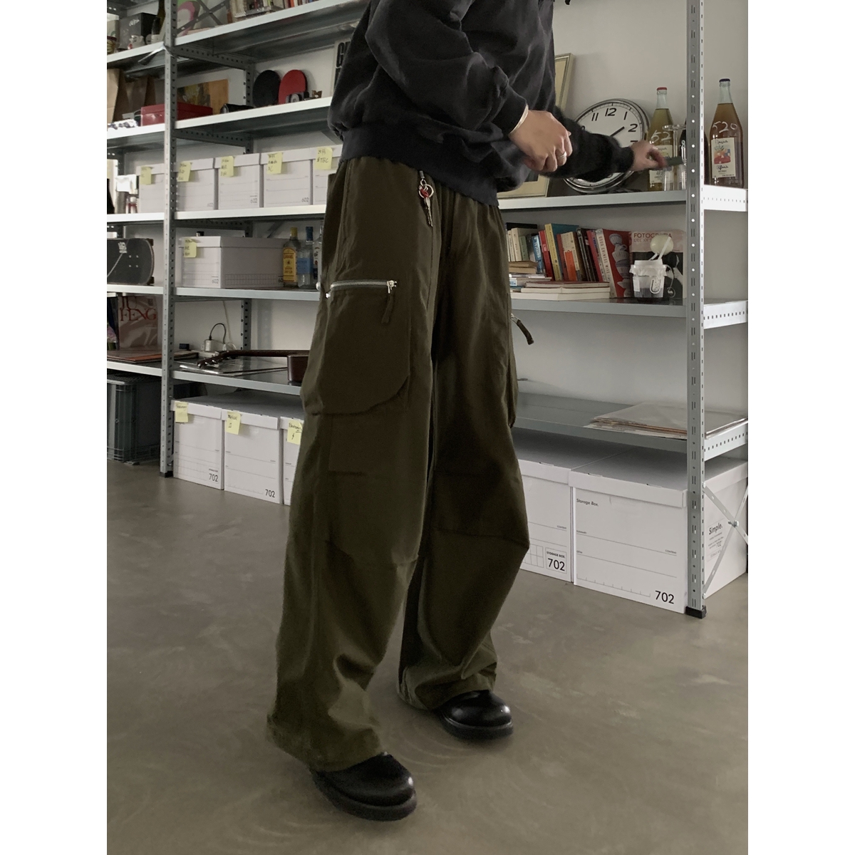 Vintage Washed Loose Straight Work Pants for Men and Women, Oversized Casual Long Pants with Pockets, Trendy American Style Vintage Washed Loose Straight Work Pants for Men and Women, Oversized Casual Long Pants with Pockets, Trendy American Style
