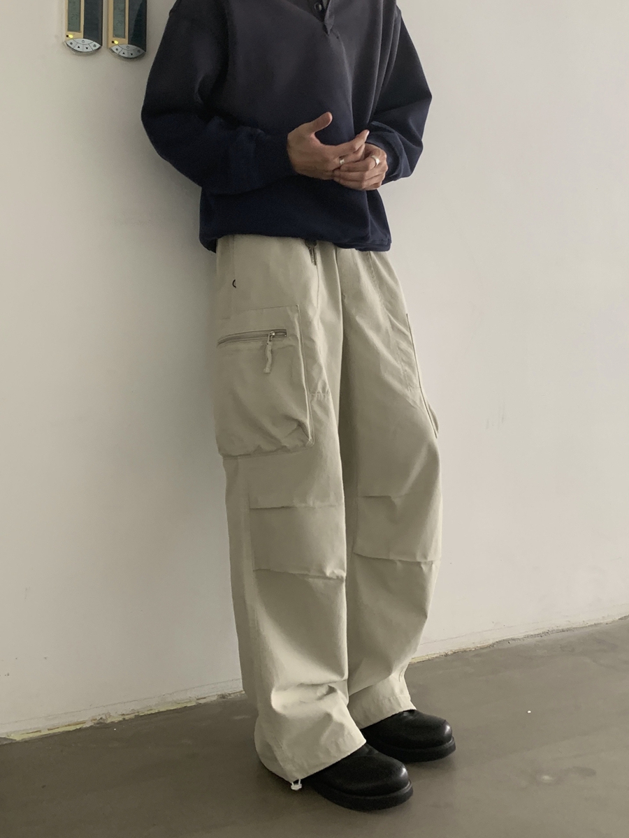 Vintage Washed Loose Straight Work Pants for Men and Women, Oversized Casual Long Pants with Pockets, Trendy American Style