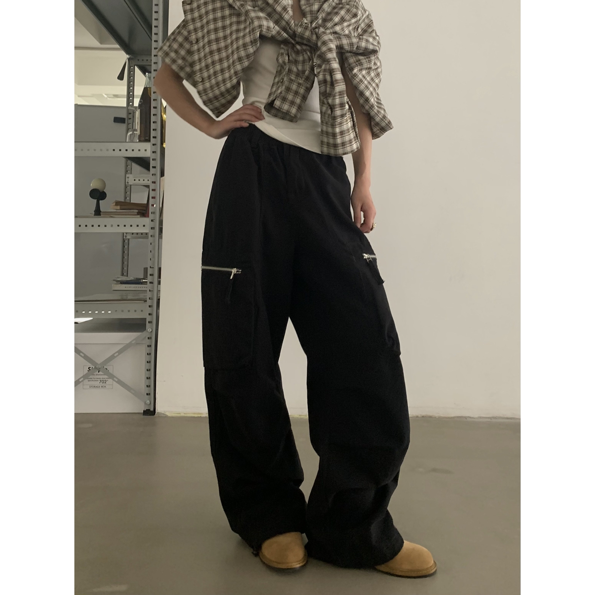Vintage Washed Loose Straight Work Pants for Men and Women, Oversized Casual Long Pants with Pockets, Trendy American Style Vintage Washed Loose Straight Work Pants for Men and Women, Oversized Casual Long Pants with Pockets, Trendy American Style