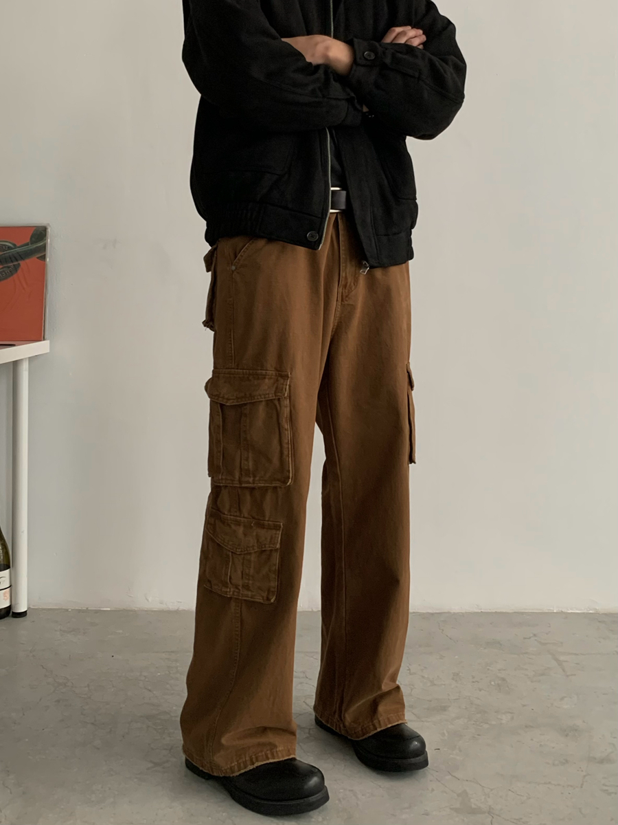 Vintage Water-Washed Unisex American Work Pants - Japanese Streetwear Straight Fit for a Retro 90s Style Look Vintage Water-Washed Unisex American Work Pants - Japanese Streetwear Straight Fit for a Retro 90s Style Look