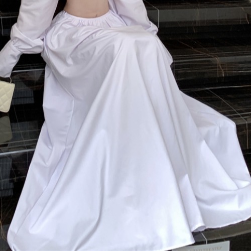 White Bow Strapless Long Sleeve Two-Piece Set with Big Swing Skirt for Beach Vacation - Trendy Island Style Outfit for Women White Bow Strapless Long Sleeve Two-Piece Set with Big Swing Skirt for Beach Vacation - Trendy Island Style Outfit for Women