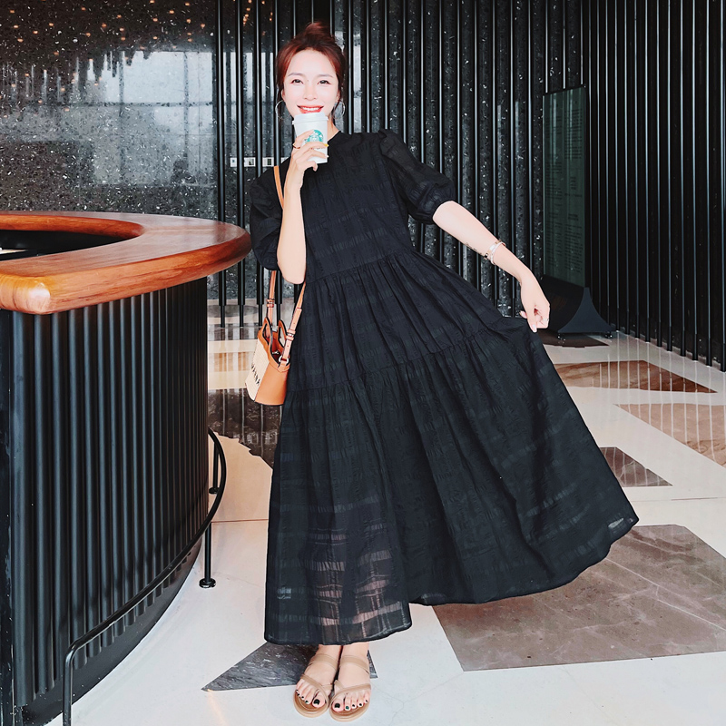 White Chiffon Dress with French Puff Sleeves for Women - Stunning Fairy Long Dress for Summer Beach Vacations 2025 White Chiffon Dress with French Puff Sleeves for Women - Stunning Fairy Long Dress for Summer Beach Vacations 2025