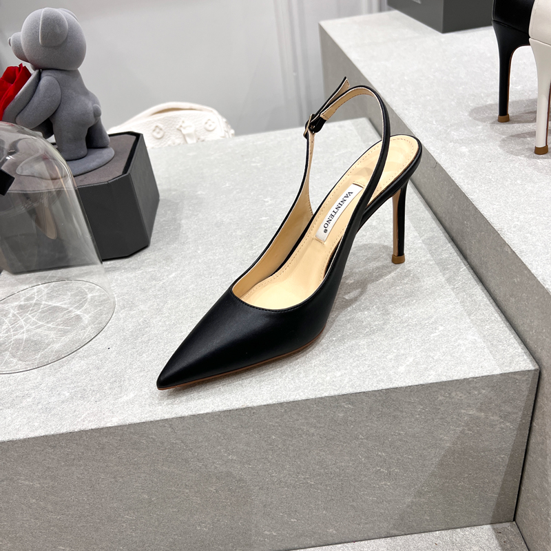 White High Heels Sandals for Women - Forest Girl Style, Pointed Toe, Thin Heel, Shallow Mouth, Y2K Fashion, Trendy Summer Footwear