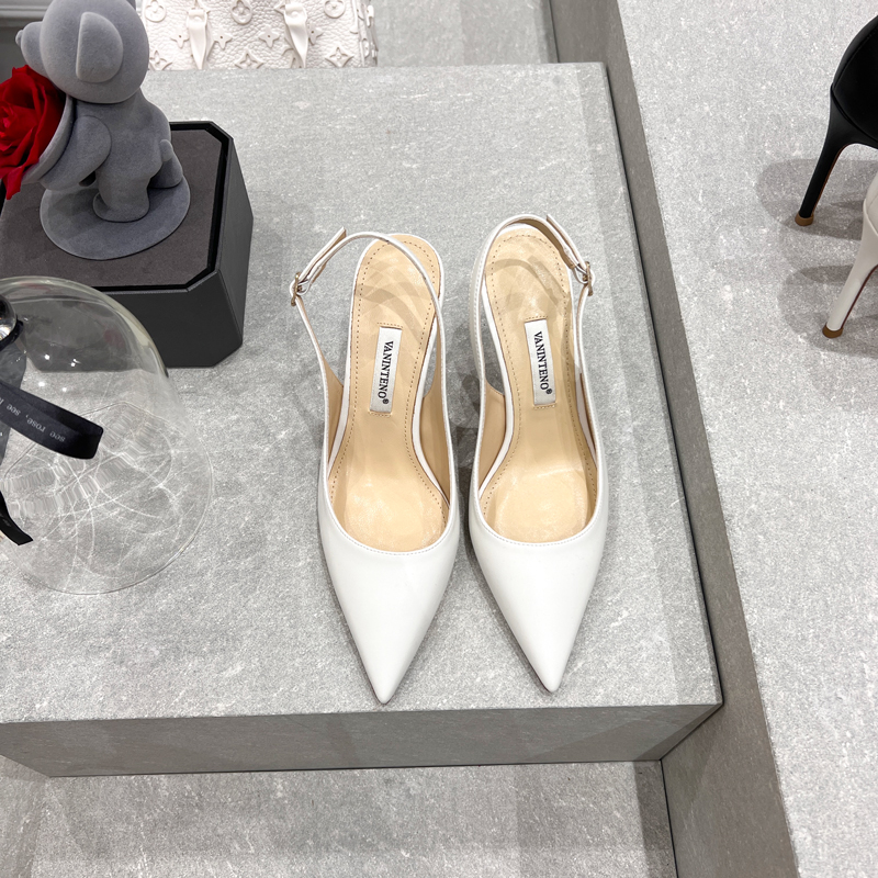 White High Heels Sandals for Women - Forest Girl Style, Pointed Toe, Thin Heel, Shallow Mouth, Y2K Fashion, Trendy Summer Footwear White High Heels Sandals for Women - Forest Girl Style, Pointed Toe, Thin Heel, Shallow Mouth, Y2K Fashion, Trendy Summer Footwear