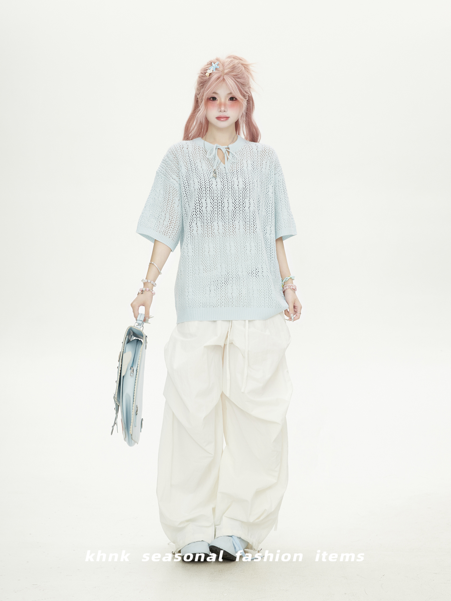 White Hollow Lace Crochet Short-Sleeve T-Shirt for Women – Trendy Loose Knit Summer Top, High-End Niche Fashion White Hollow Lace Crochet Short-Sleeve T-Shirt for Women – Trendy Loose Knit Summer Top, High-End Niche Fashion