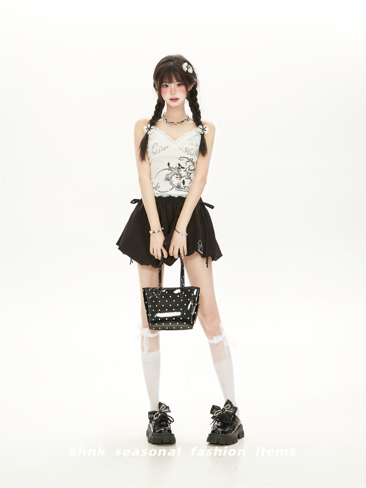 White Lace Spliced Tank Top for Summer - Spicy Girl Design Camisole for Petite Women - American High Street Fashion White Lace Spliced Tank Top for Summer - Spicy Girl Design Camisole for Petite Women - American High Street Fashion