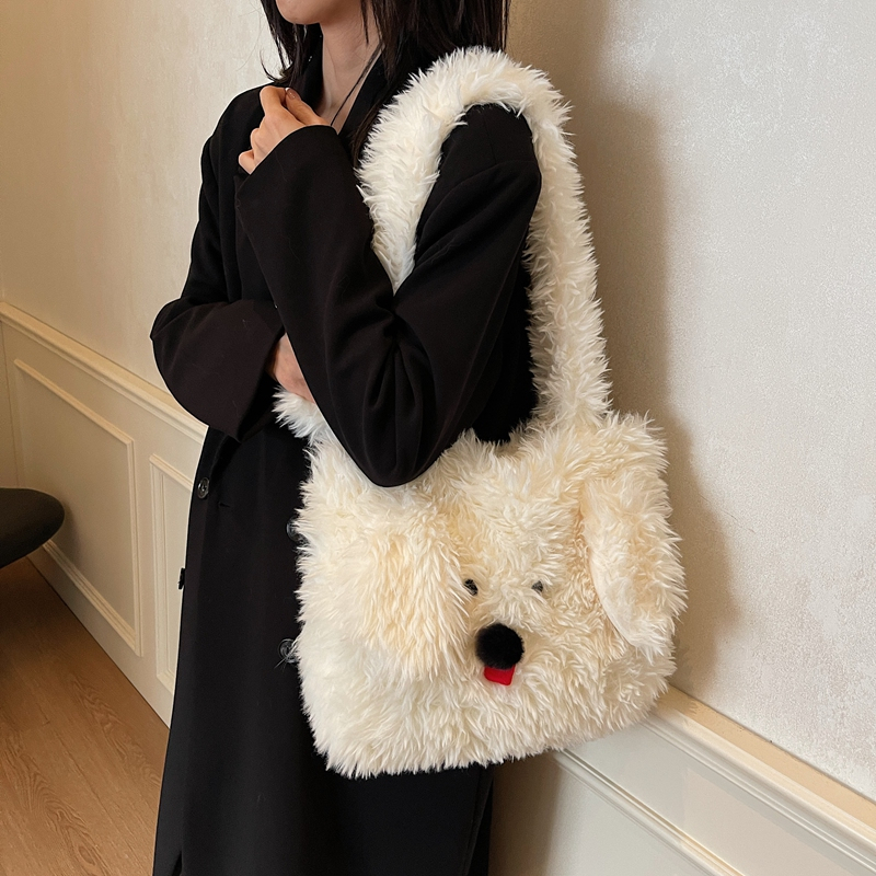 Winter 2025 Plush Handbag for Women, Cute Furry Crossbody Bag, Fashionable Casual Tote, Versatile Winter Style Winter 2025 Plush Handbag for Women, Cute Furry Crossbody Bag, Fashionable Casual Tote, Versatile Winter Style