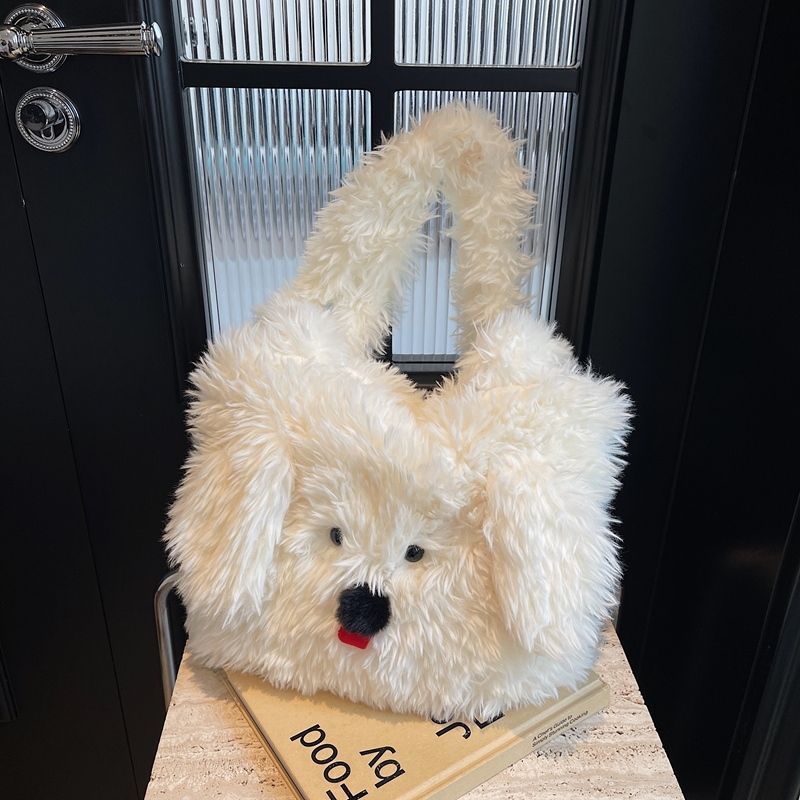 Winter 2025 Plush Handbag for Women, Cute Furry Crossbody Bag, Fashionable Casual Tote, Versatile Winter Style Winter 2025 Plush Handbag for Women, Cute Furry Crossbody Bag, Fashionable Casual Tote, Versatile Winter Style