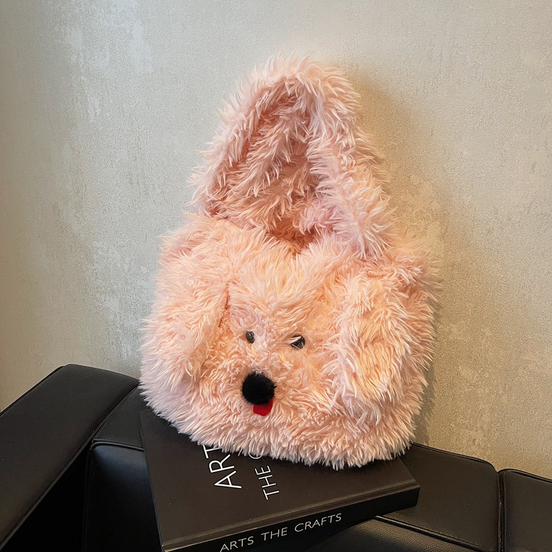 Winter 2025 Plush Handbag for Women, Cute Furry Crossbody Bag, Fashionable Casual Tote, Versatile Winter Style