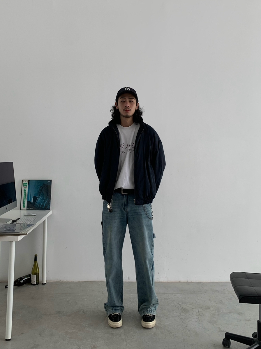 Winter Japanese Style Loose High Neck Boxy Short Cotton Jacket Unisex Vintage Thick Outerwear for Trendy Y2K Fashion