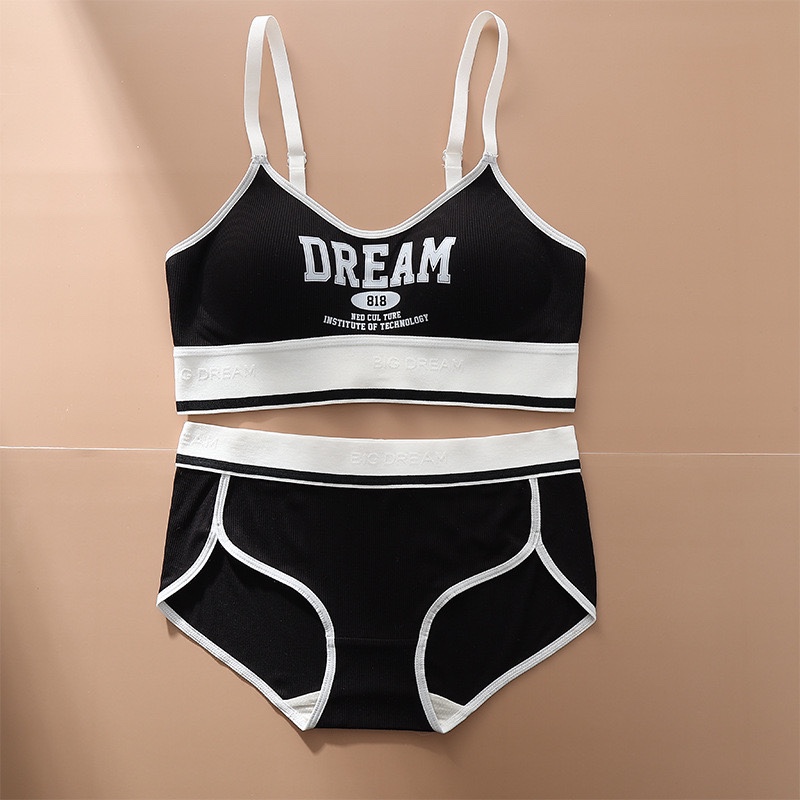 Wireless Dance Sports Bra for Women with Chest Pads, Shockproof Design, Gathered Style, Beautiful Back, Lettered Fitness Top Wireless Dance Sports Bra for Women with Chest Pads, Shockproof Design, Gathered Style, Beautiful Back, Lettered Fitness Top