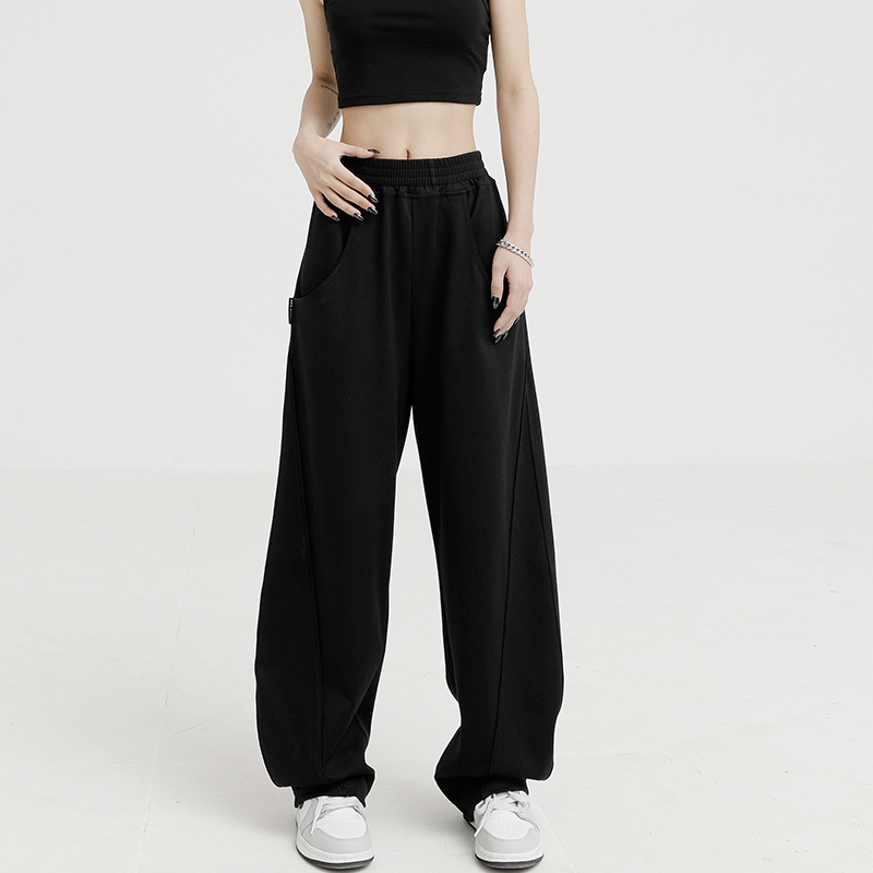 Women's 2025 Spring Casual Banana Pants - Curved Knife & Sickle Design Sports Sweatpants, Trendy Y2K Style