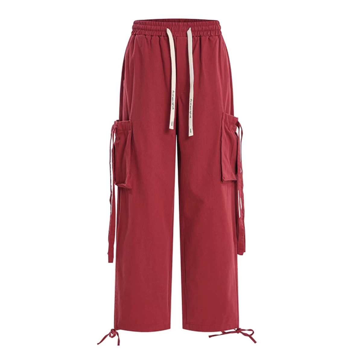 Women’s American Red Cargo Pants - Kpop High Street Wide Leg Jazz Dance Outfit for Hot Girl Style Women’s American Red Cargo Pants - Kpop High Street Wide Leg Jazz Dance Outfit for Hot Girl Style