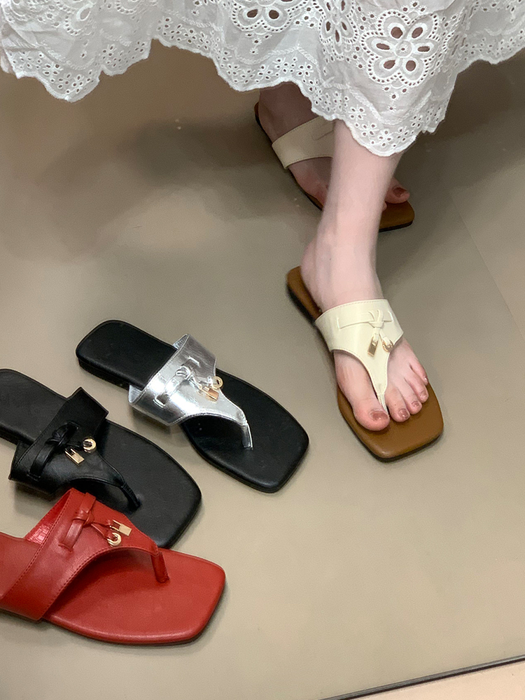 Women's Casual Flip-Flops 2025 - Simple Tassel Commuter Flat Sandals for Comfort and Style