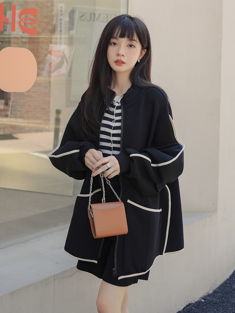 Women's Casual Zip-Up Baseball Jacket - Unique American Lazy Chic Style for Spring & Autumn 2025 Women's Casual Zip-Up Baseball Jacket - Unique American Lazy Chic Style for Spring & Autumn 2025