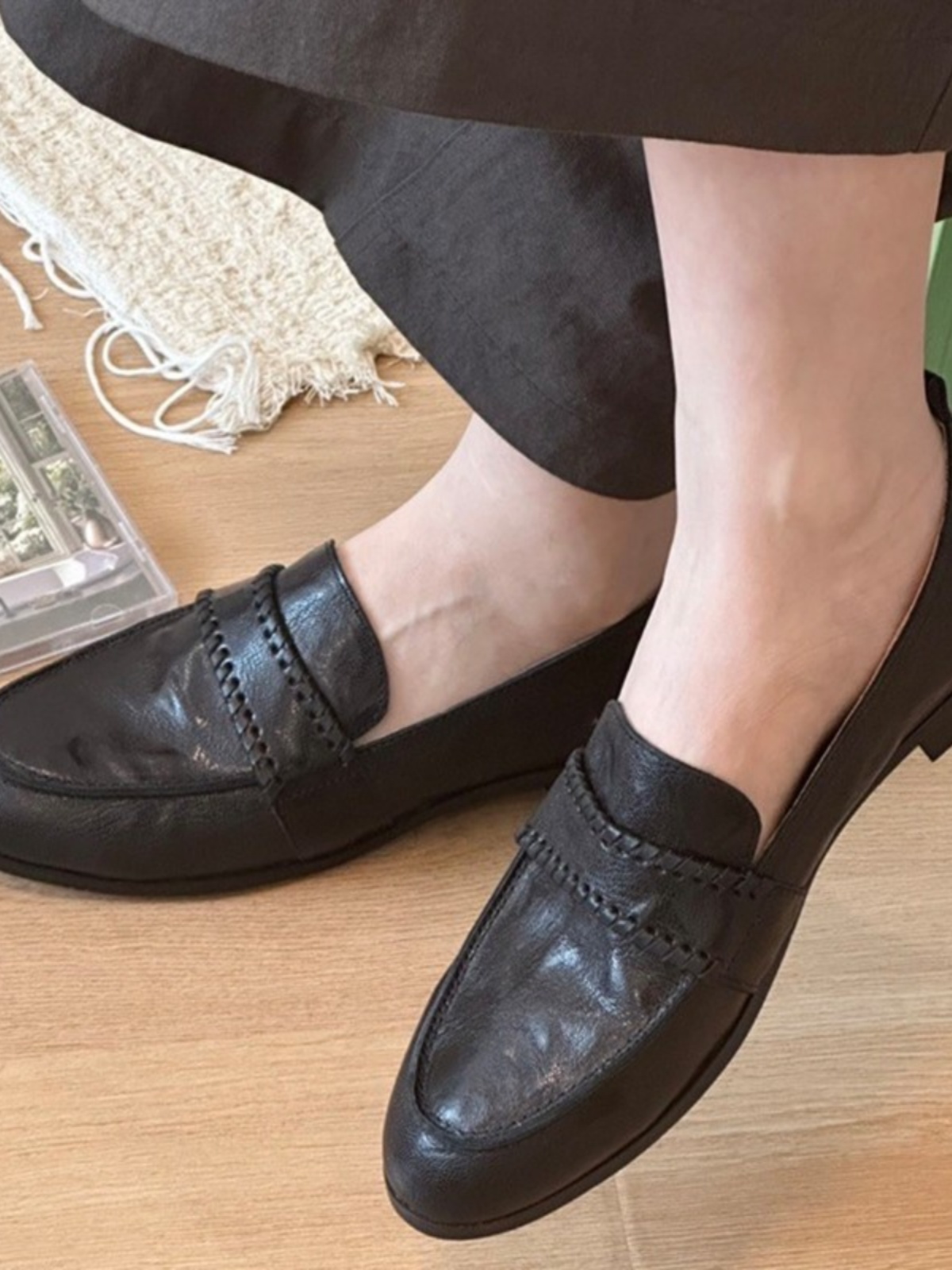 Women's Cowhide Loafers - Genuine Leather Flats with Soft Sole, Comfortable Casual Style for Spring and Summer 2025 Women's Cowhide Loafers - Genuine Leather Flats with Soft Sole, Comfortable Casual Style for Spring and Summer 2025