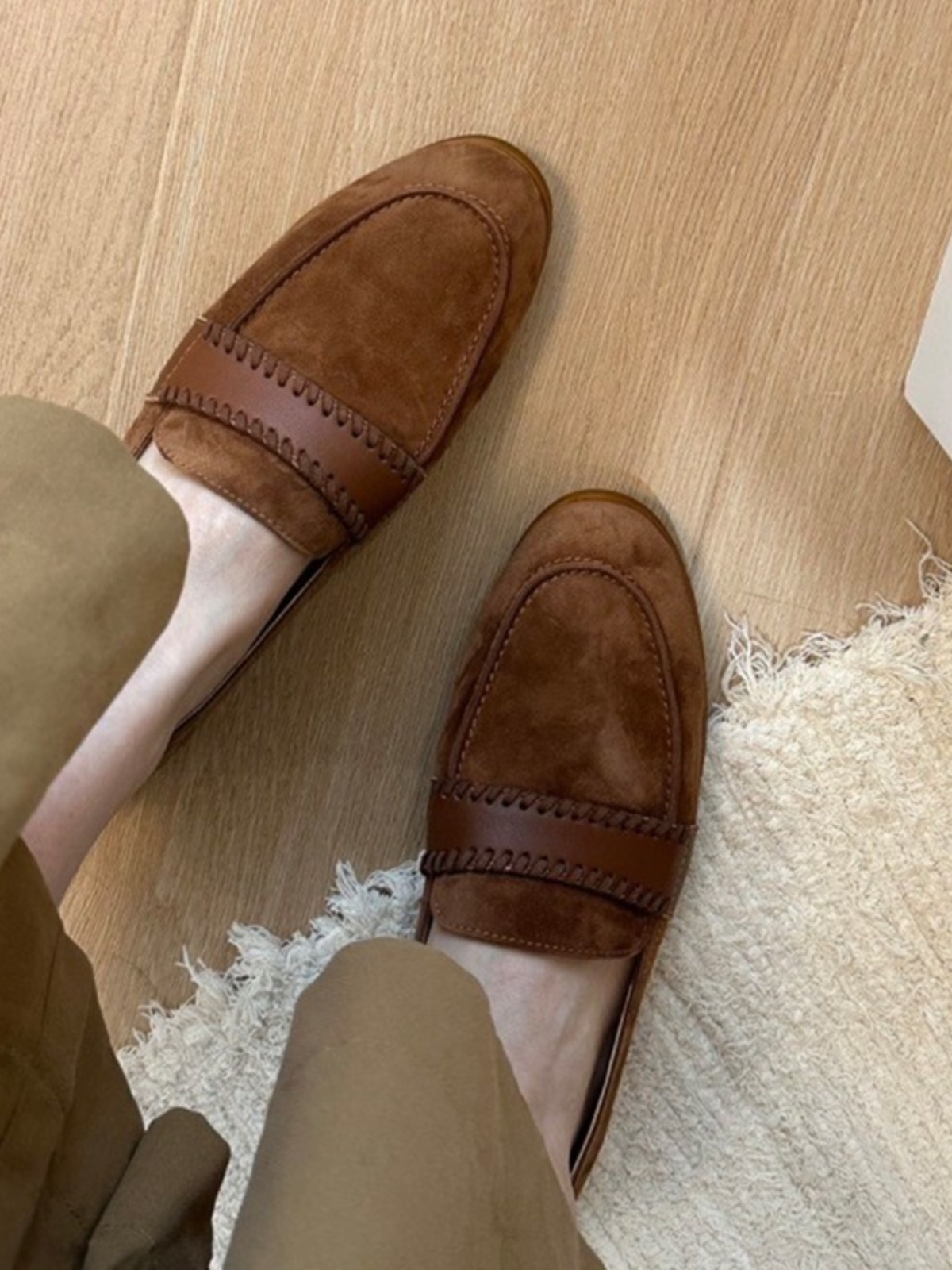 Women's Cowhide Loafers - Genuine Leather Flats with Soft Sole, Comfortable Casual Style for Spring and Summer 2025